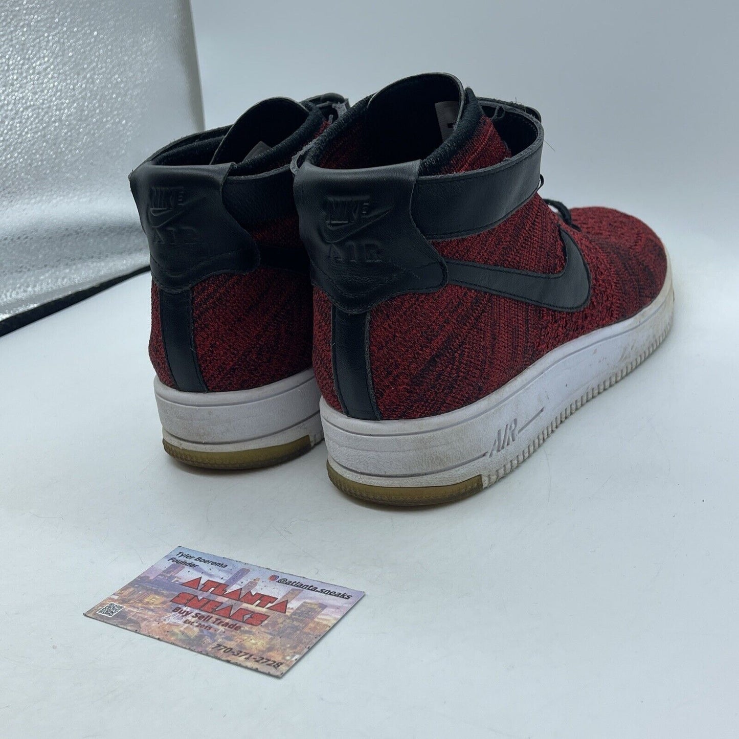 Size 11.5 - Nike Air Force 1 Ultra Flyknit Mid University Red (817420-600)