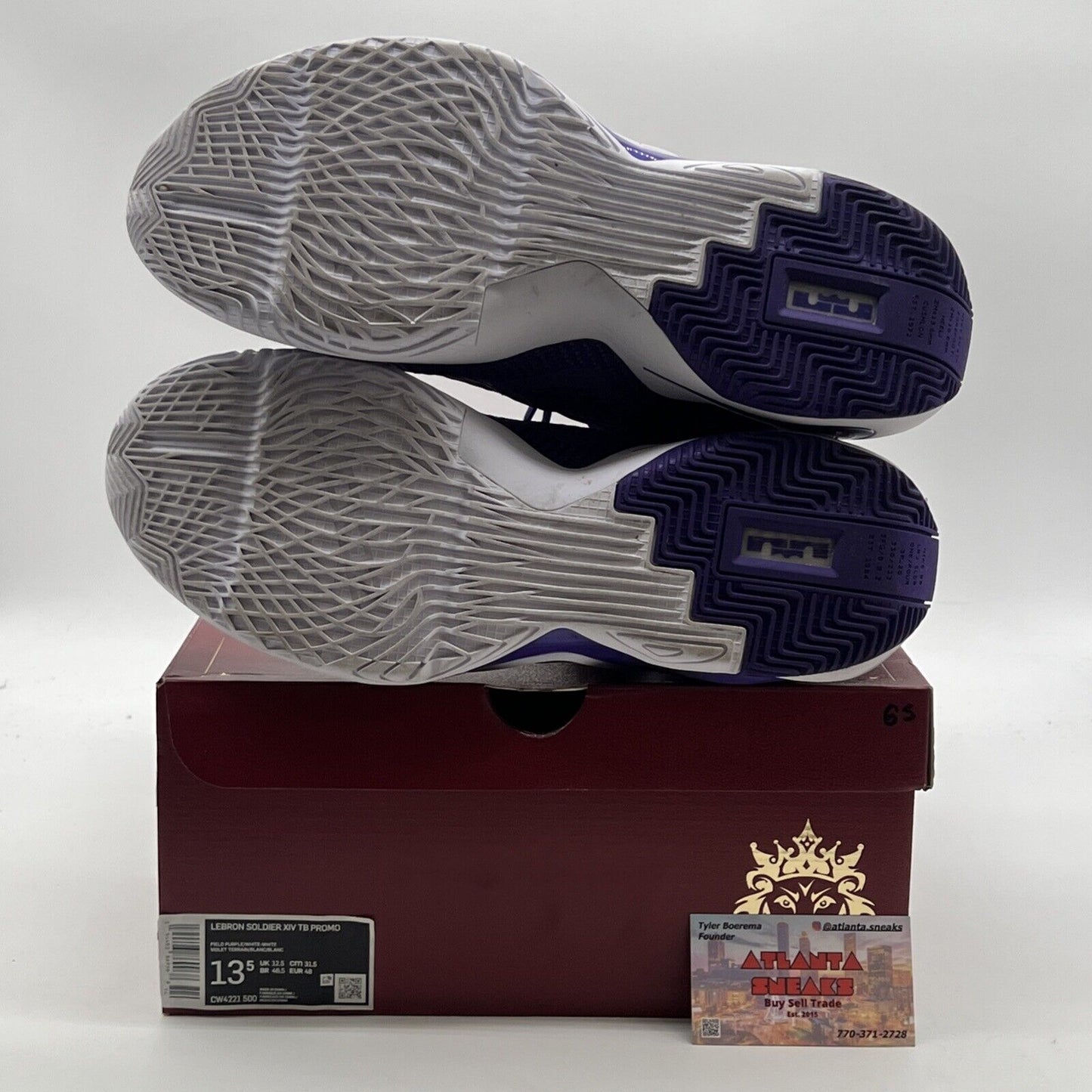 Nike Lebron Solider 14 TB XIV Basketball Shoes Promo Purple/White (CW4221-500)