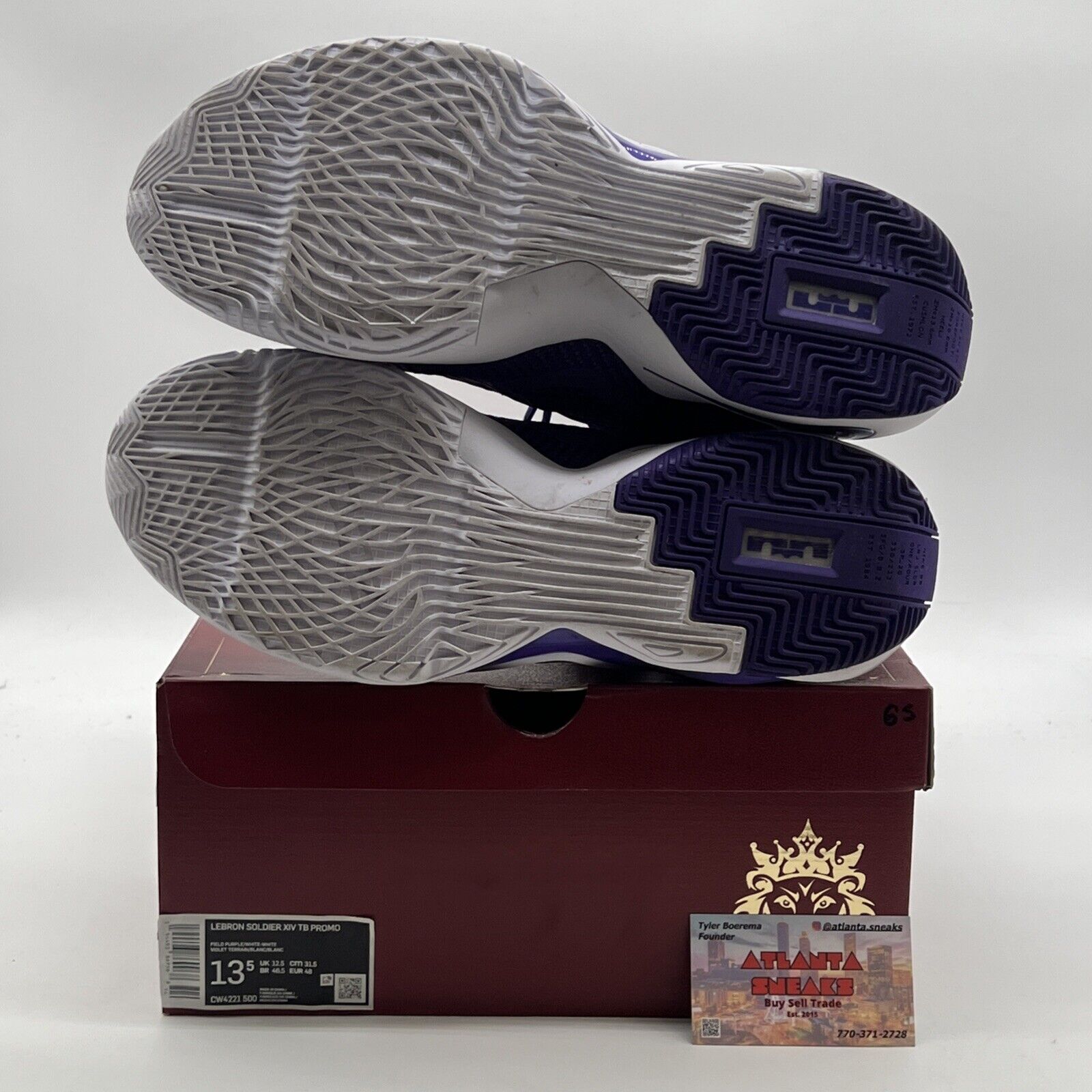 Nike Lebron Solider 14 TB XIV Basketball Shoes Promo Purple/White (CW4221-500)