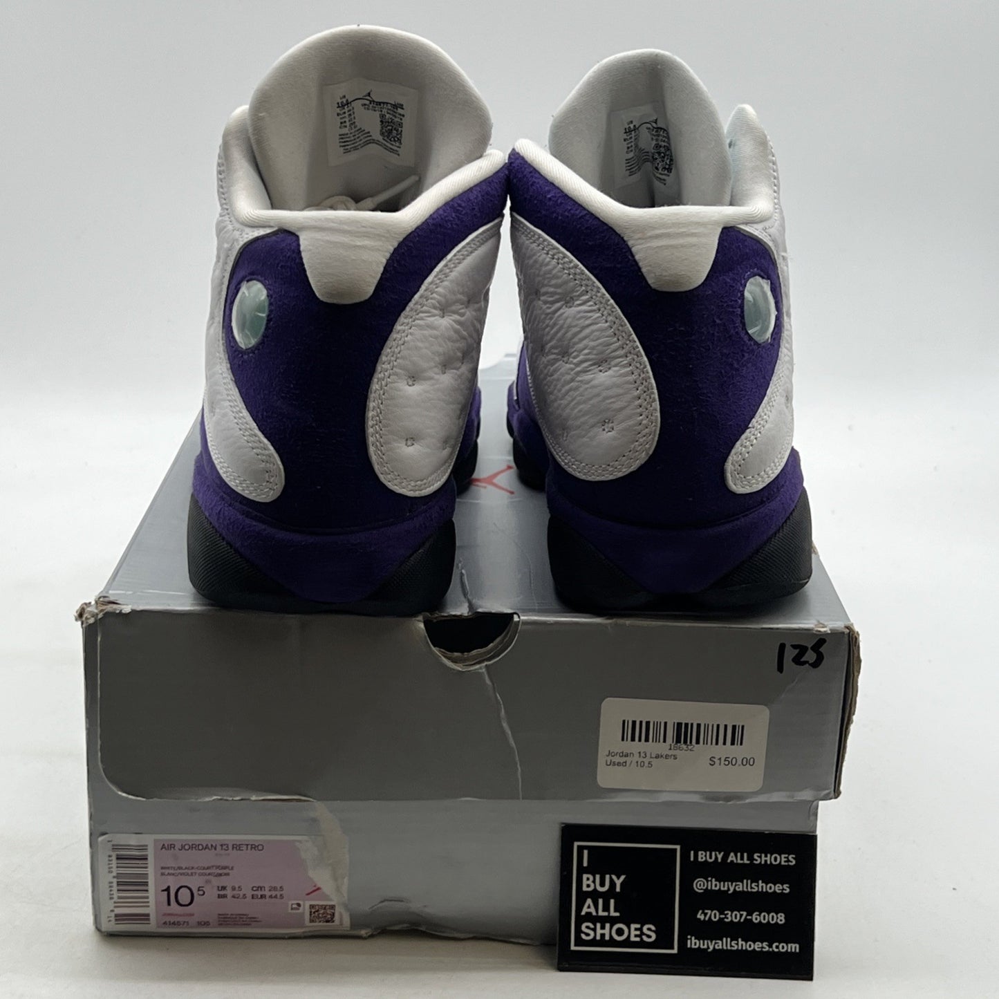 Size 10.5 - Air Jordan 13 Retro Lakers (414571-105)