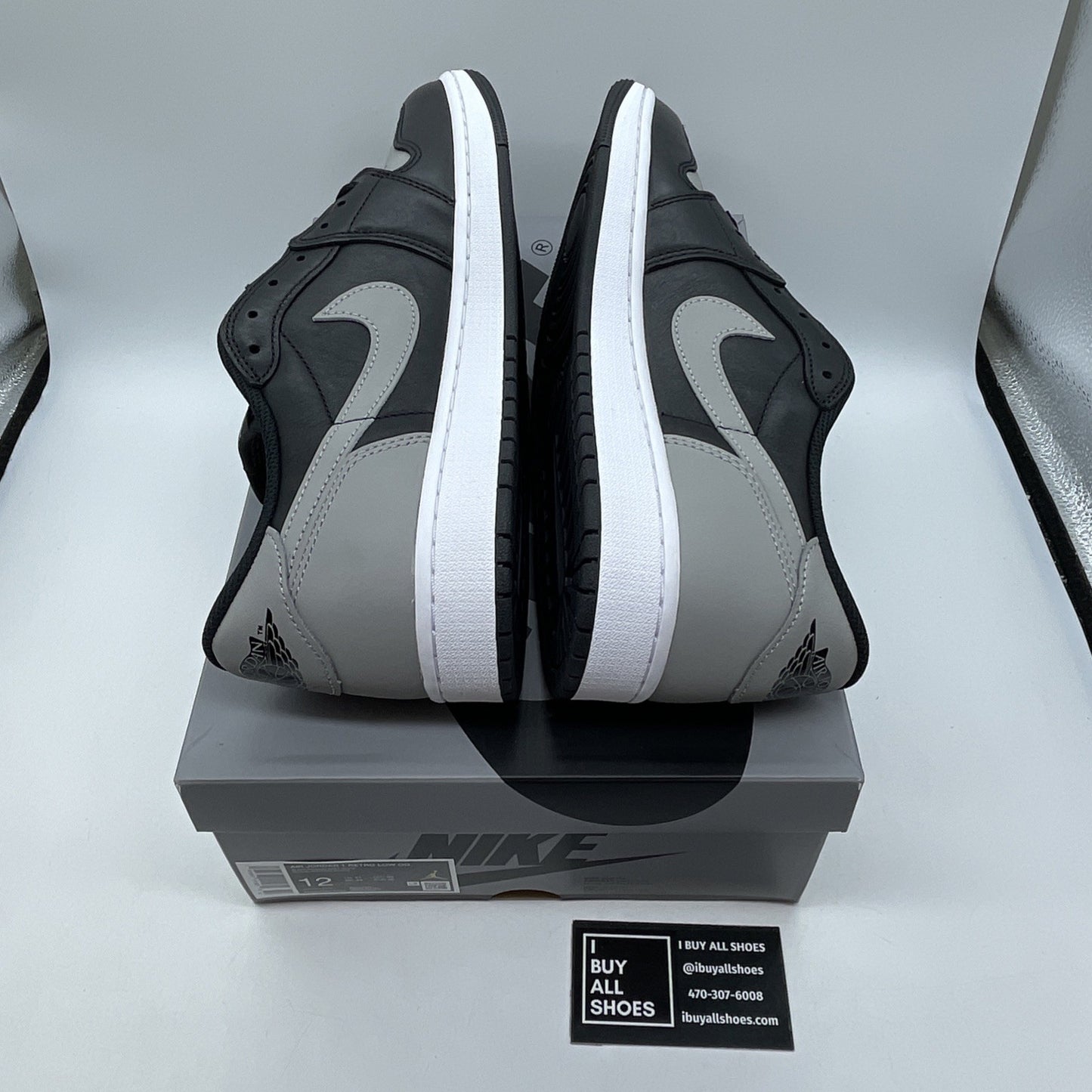 Size 12 - Air Jordan 1 Retro OG 2024 Low Shadow Grey Black (CZ0790-003)