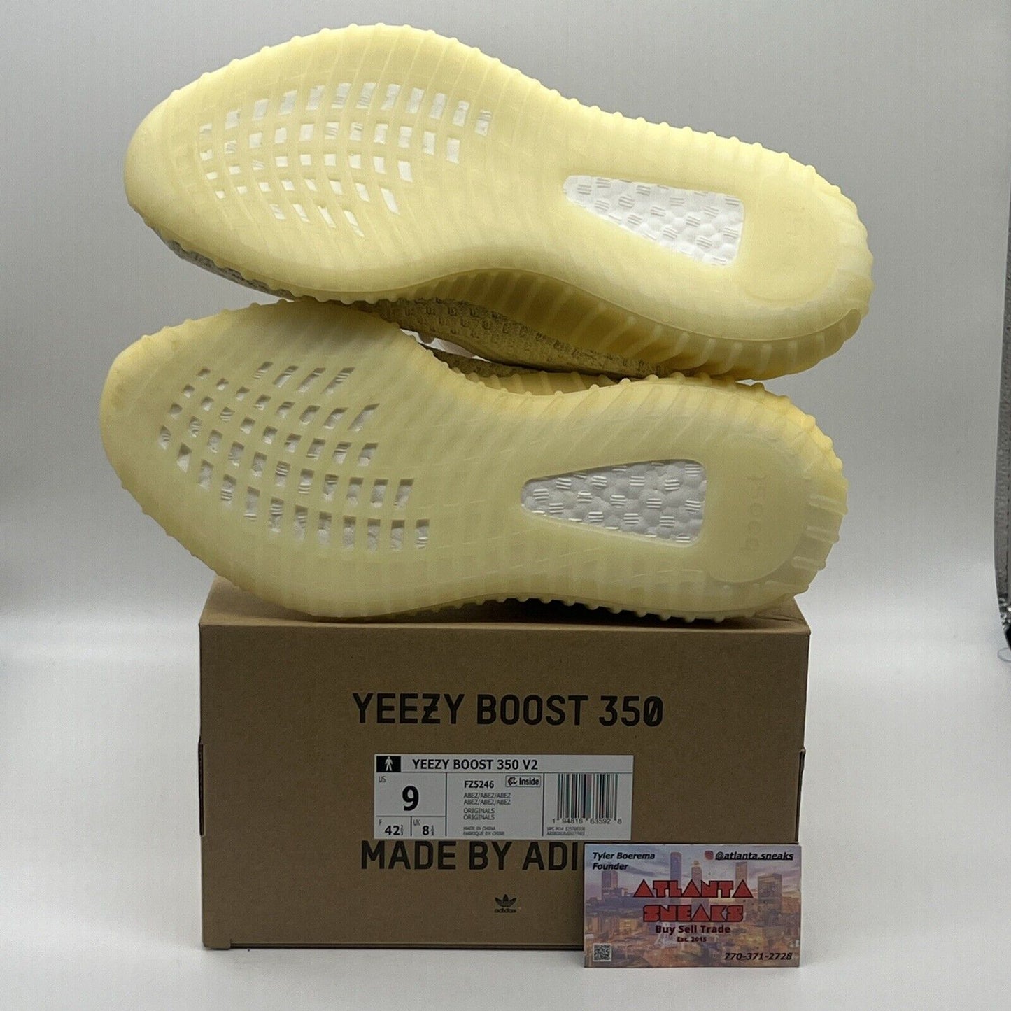 Size 9 - adidas Yeezy Boost 350 V2 Natural Brand New Og All Cream White DS