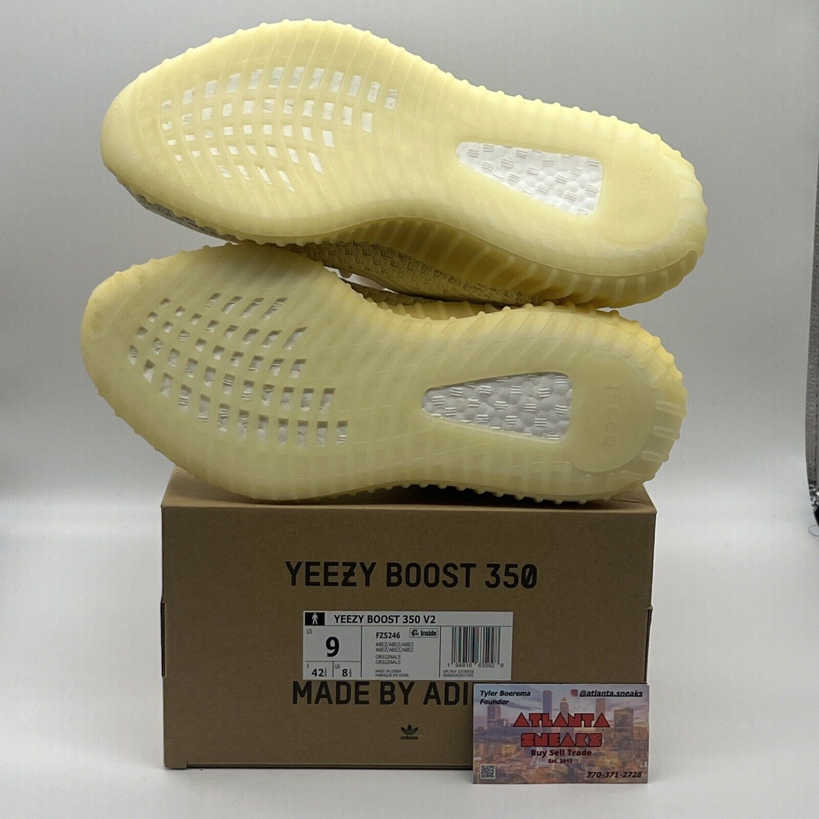 Size 9 - adidas Yeezy Boost 350 V2 Natural Brand New Og All Cream White DS