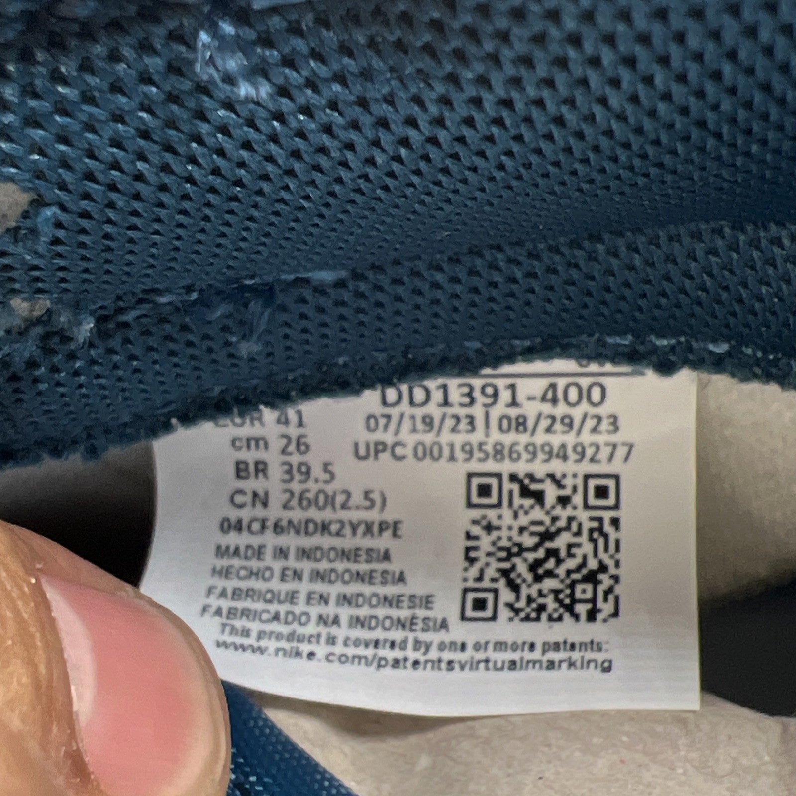 Size 8 - Nike Dunk Low Velarian Blue/White (DD1391-400)