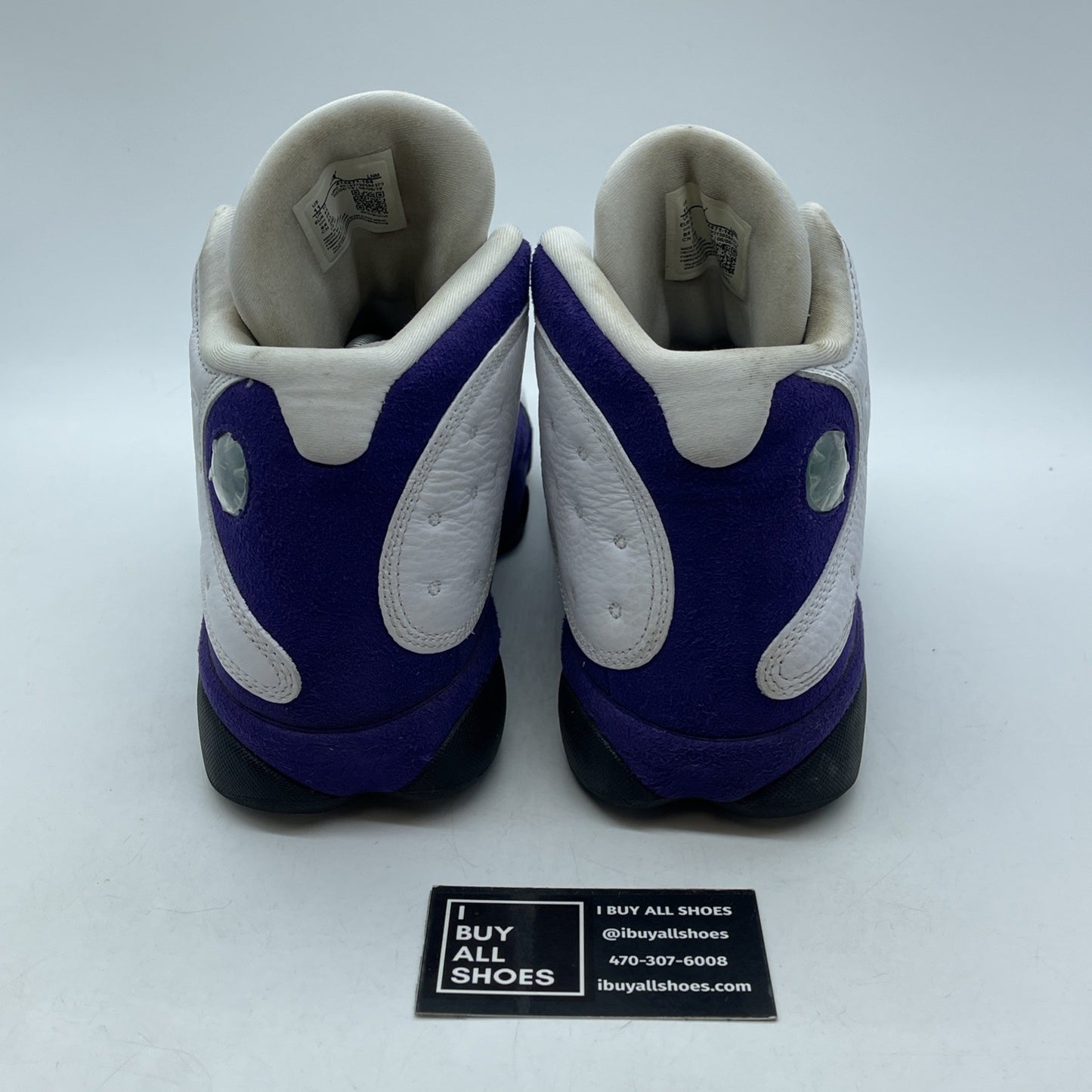 Size 11 - Air Jordan 13 Retro Lakers Purple White Suede Leather (414571-105)