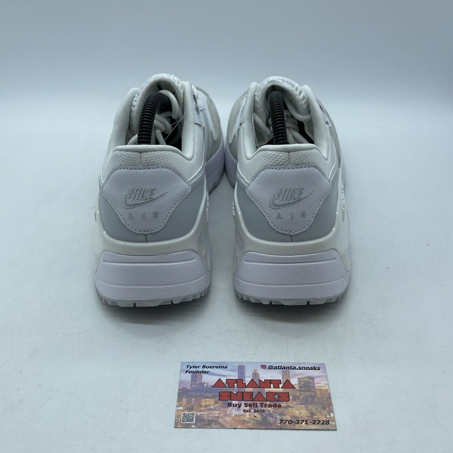 Size 9 - Nike Air Max SYSTM White Pure Platinum  Grey Suede Leather (DM9537)