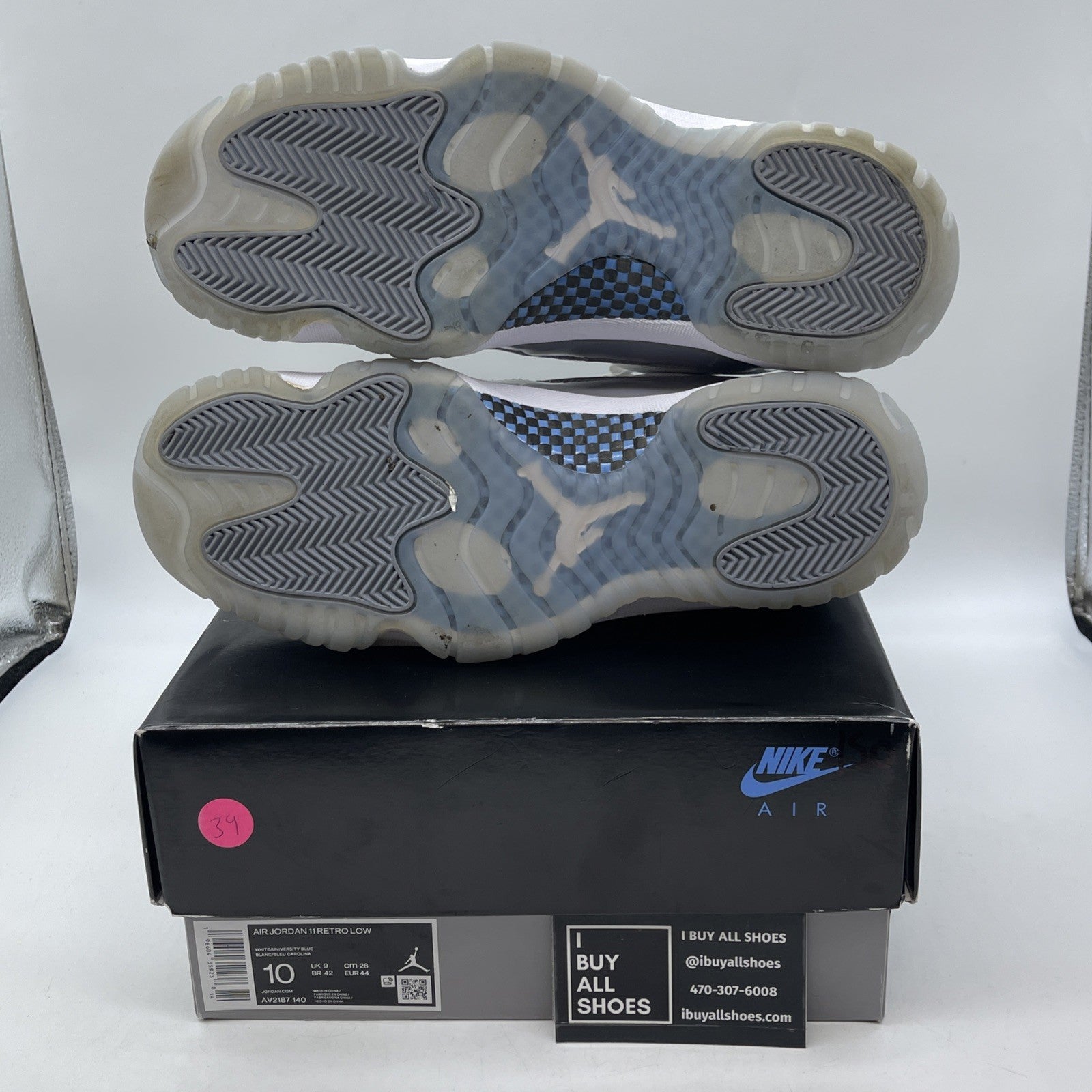 Size 10 - Air Jordan 11 Retro Low Cement Grey White Leather (AV2187-140)