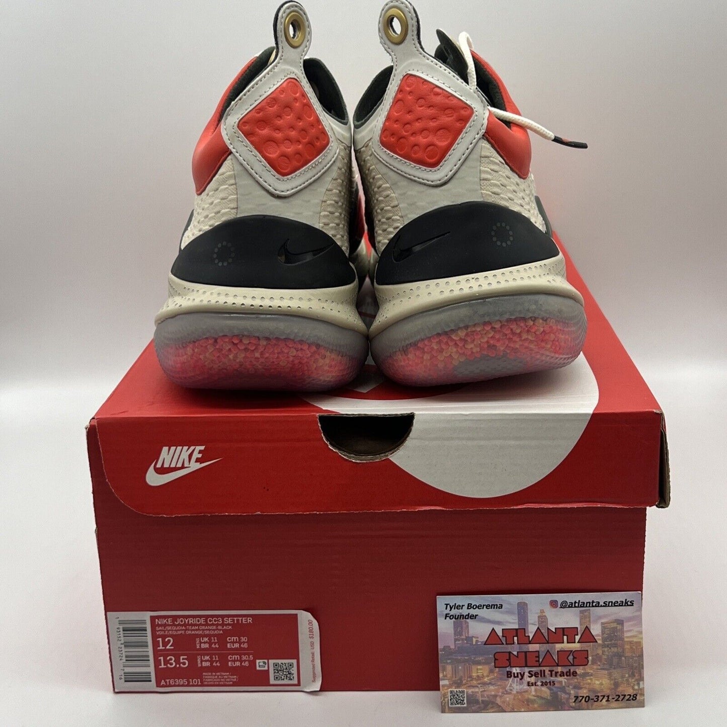 Size 12 - Nike Joyride CC3 Setter Sail Orange Black Brand New OG All
