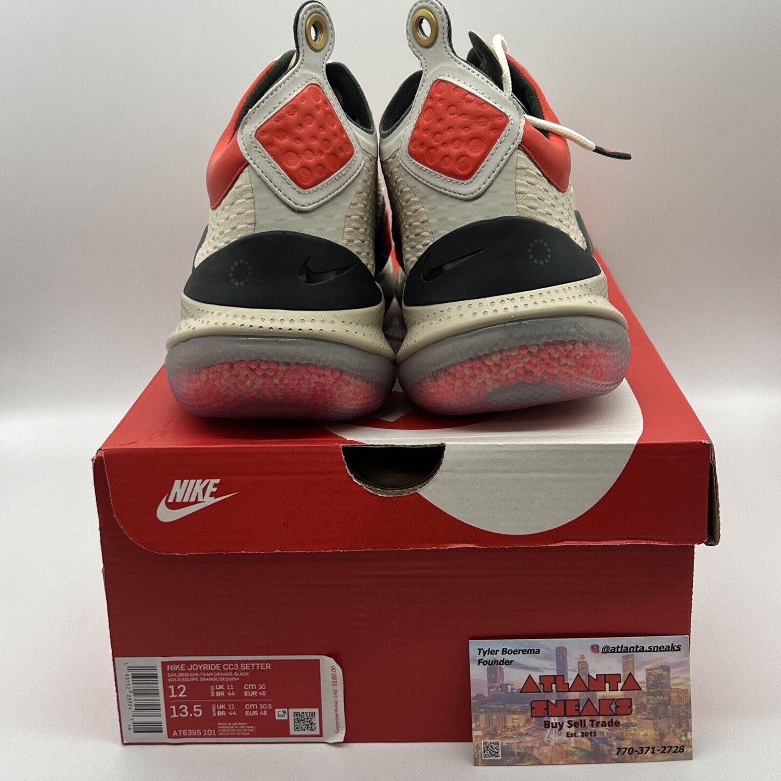 Size 12 - Nike Joyride CC3 Setter Sail Orange Black Brand New OG All