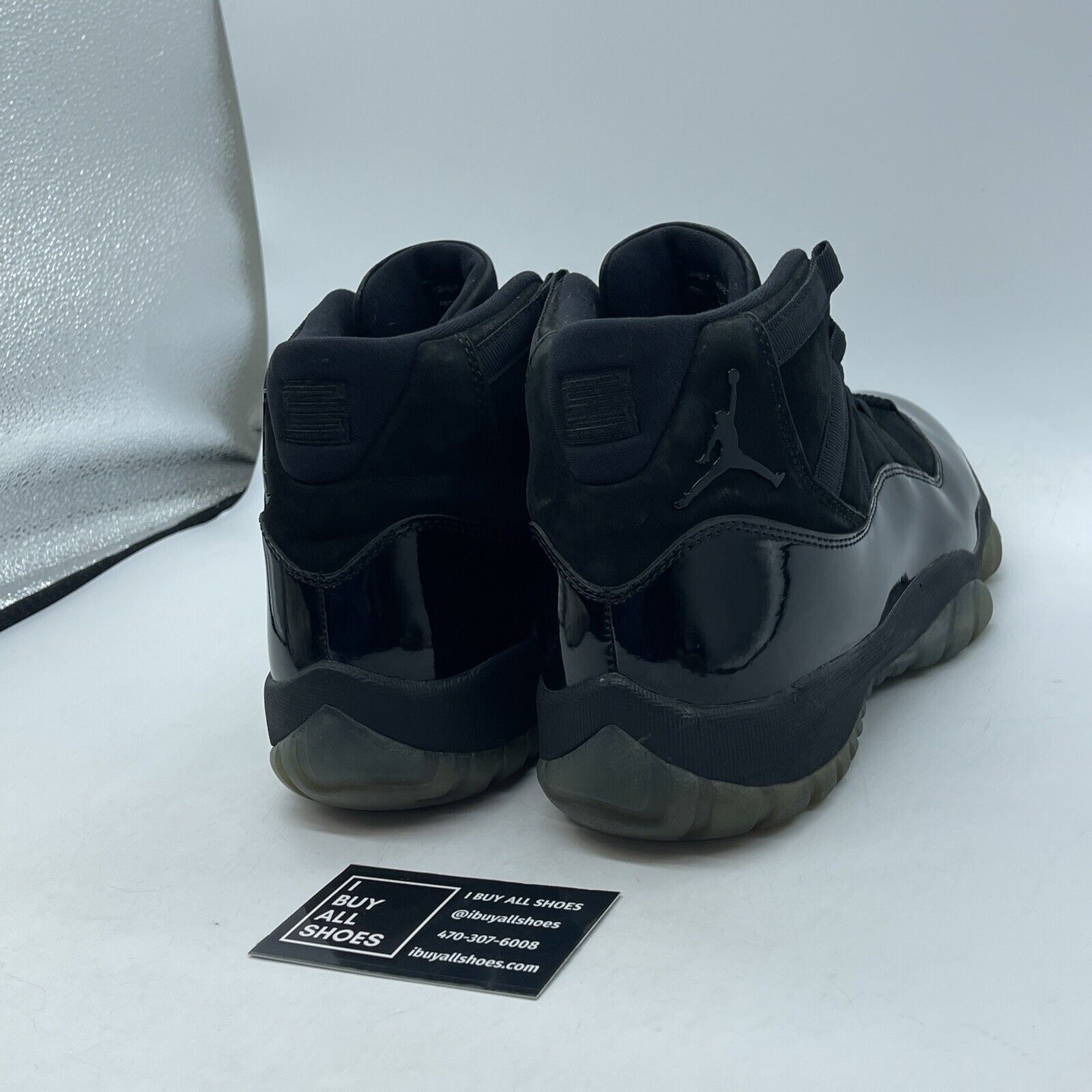 Size 10 - Jordan 11 Retro Cap and Gown Black Suede Leather (378037-005)