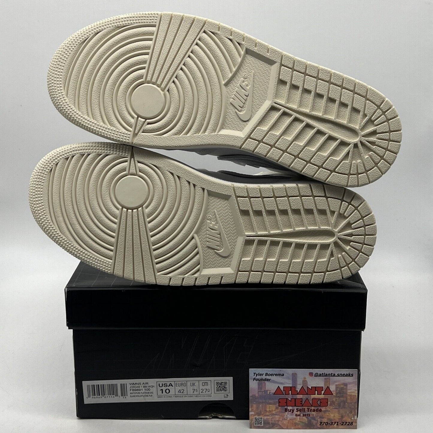 Size 10 - Air Jordan 1 Method of Make High Coconut Milk W Leather (FB9891-100)