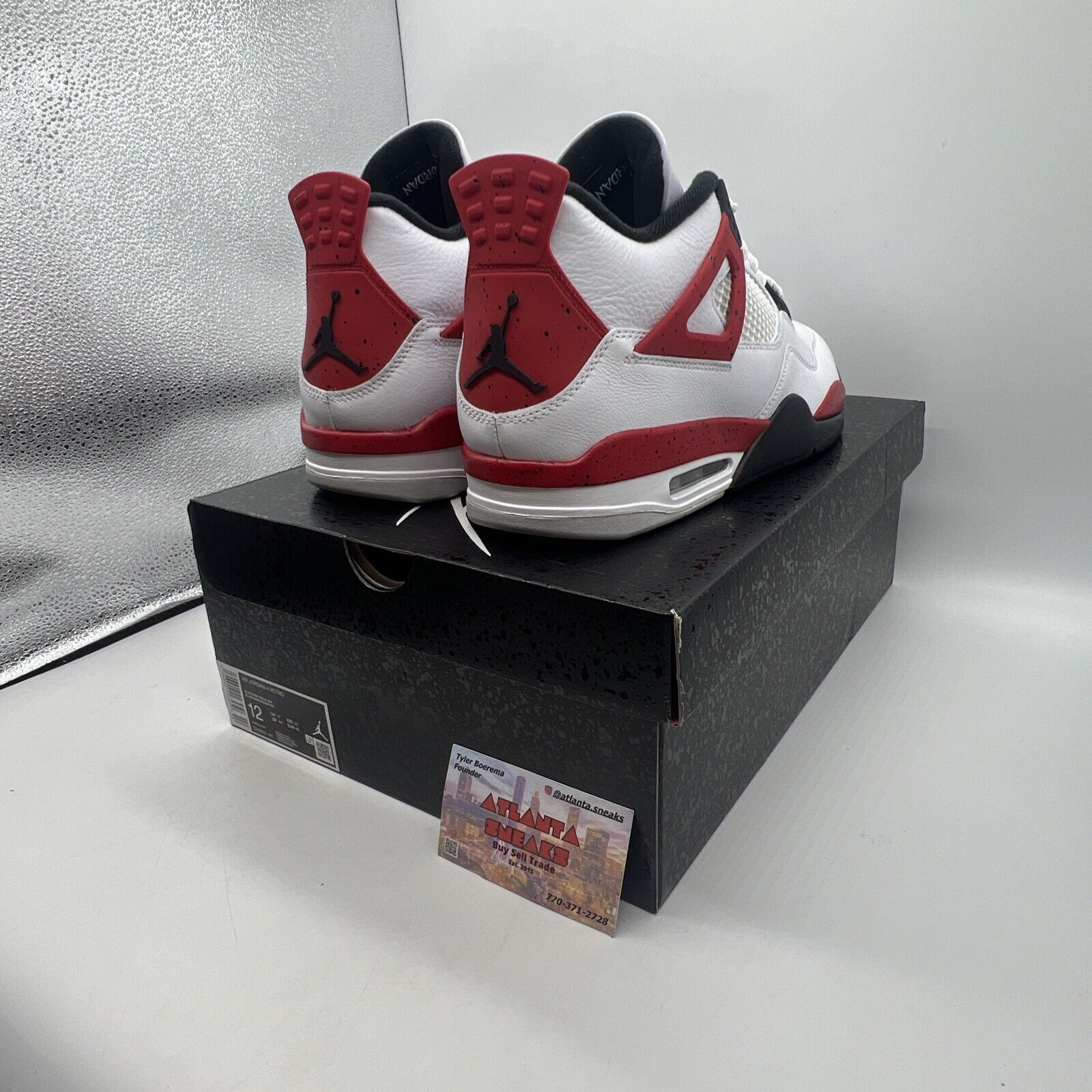 Size 12 - Jordan 4 Retro Mid Red Cement Brand New Og All