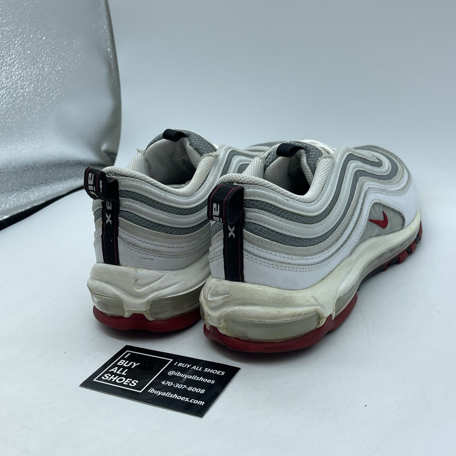 Size 12 - Nike Air Max 97 White Bullet Grey Ref Suede Leather (DM0027-100)