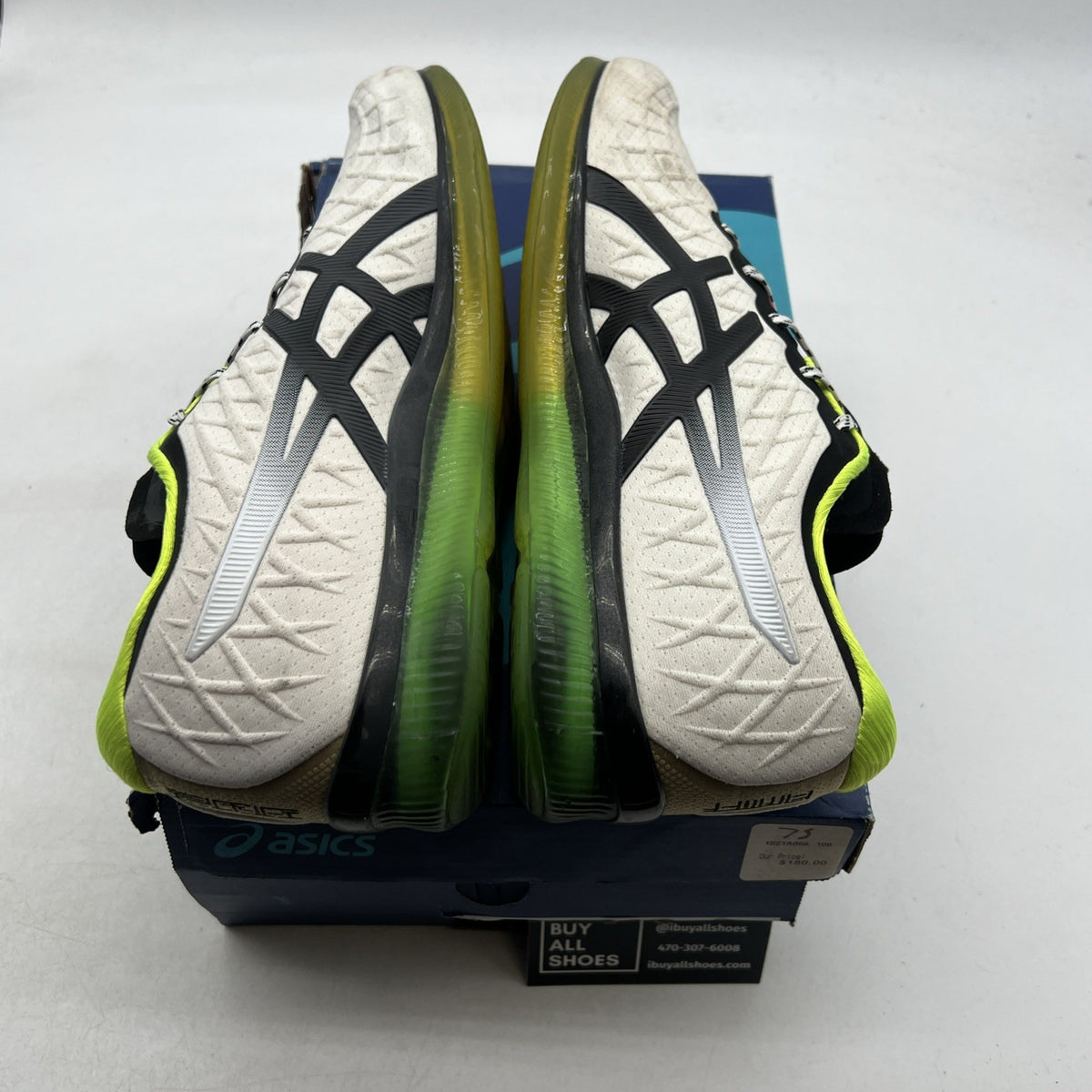 Size 11 - Asics Gel Quantum Infinity White Black Running Sneakers (1021A056-100)