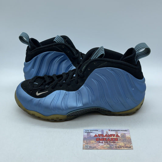Size 8.5 - Nike Air Foamposite One University Blue Black Suede (314996-402)