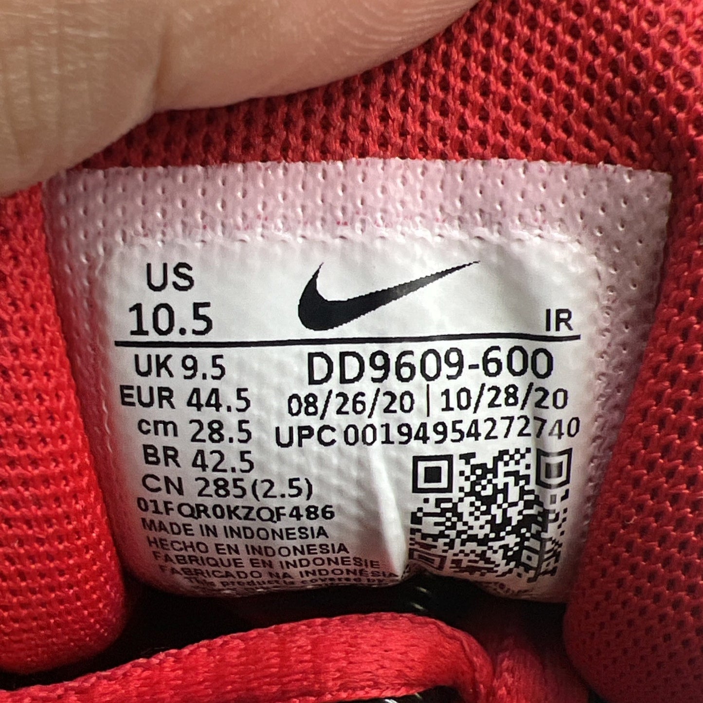 Size 10.5 - Nike Air Max Plus University Red (DD9609-600)