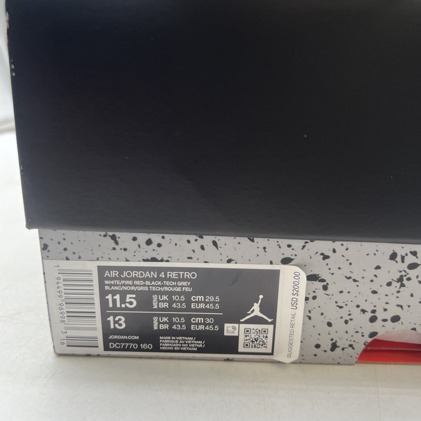 Size 11.5 - Air Jordan 4 Retro OG Mid Fire Red (DC7770-160)