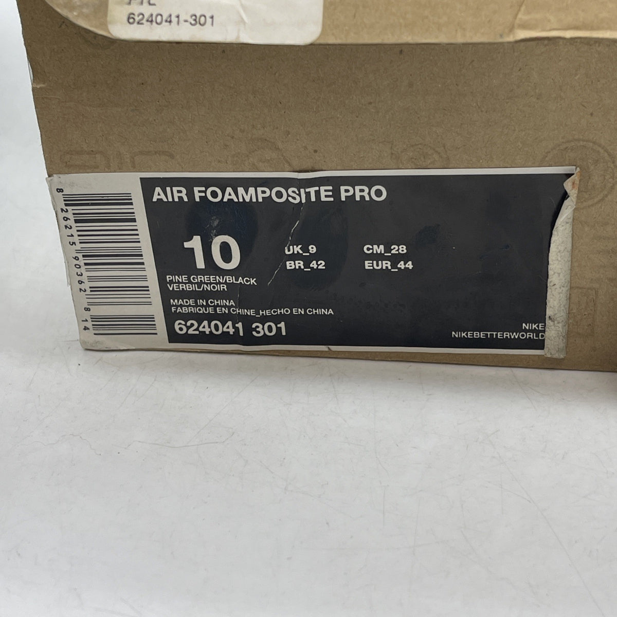 Size 10 - Nike Air Foamposite Pro Pine Green (624041-301)