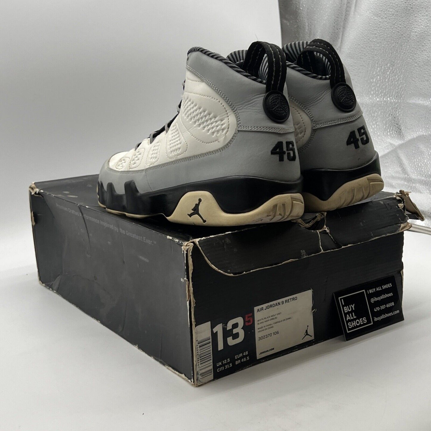Size 13.5 - Air Jordan 9 Retro Barons (302370-106)