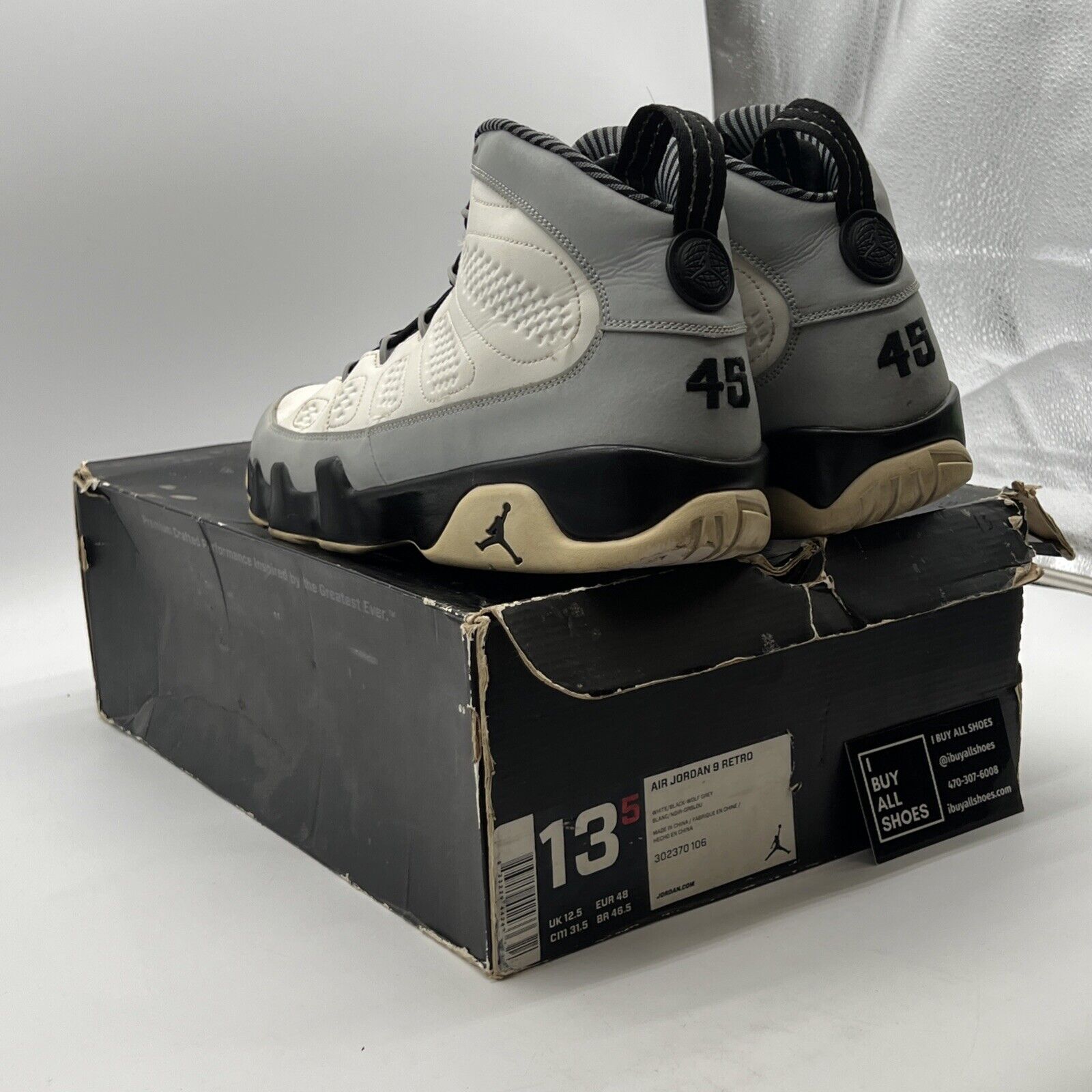 Size 13.5 - Air Jordan 9 Retro Barons (302370-106)