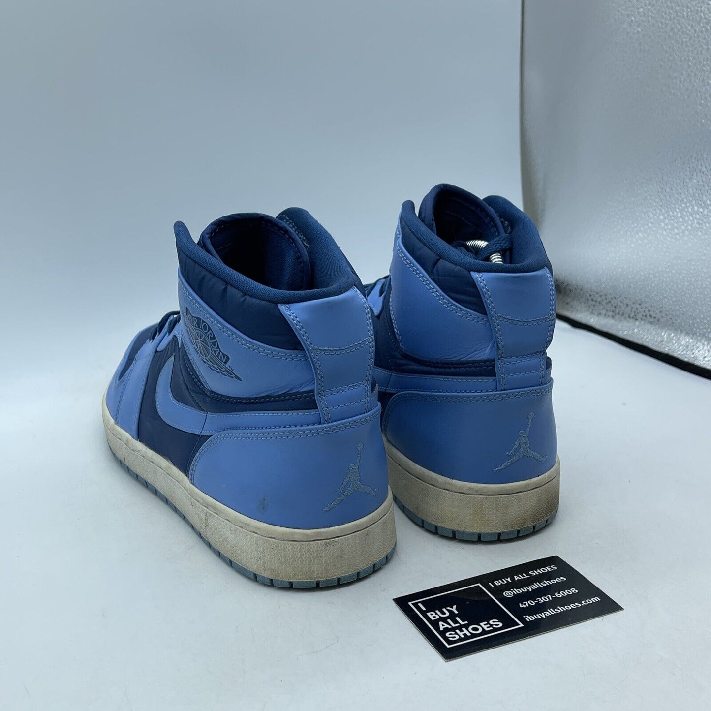 Size 12 - Air Jordan 1 Strap High French Blue Suede Leather (342132-407)