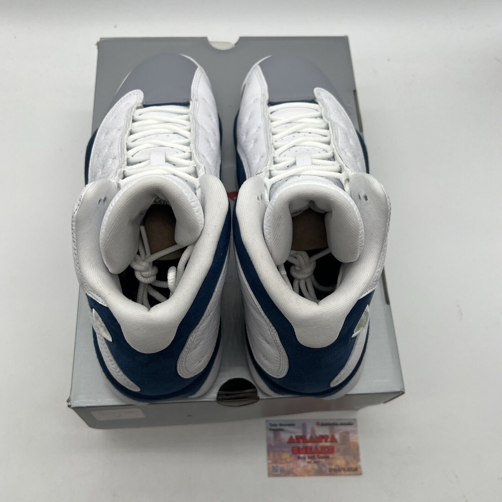 Size 11 - Jordan 13 Retro Mid French Blue White Grey Suede Leather (414571-164)