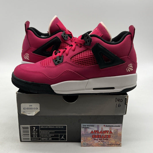 Size 7 (GS) - Jordan 4 Retro Low Voltage Cherry (487724-601)