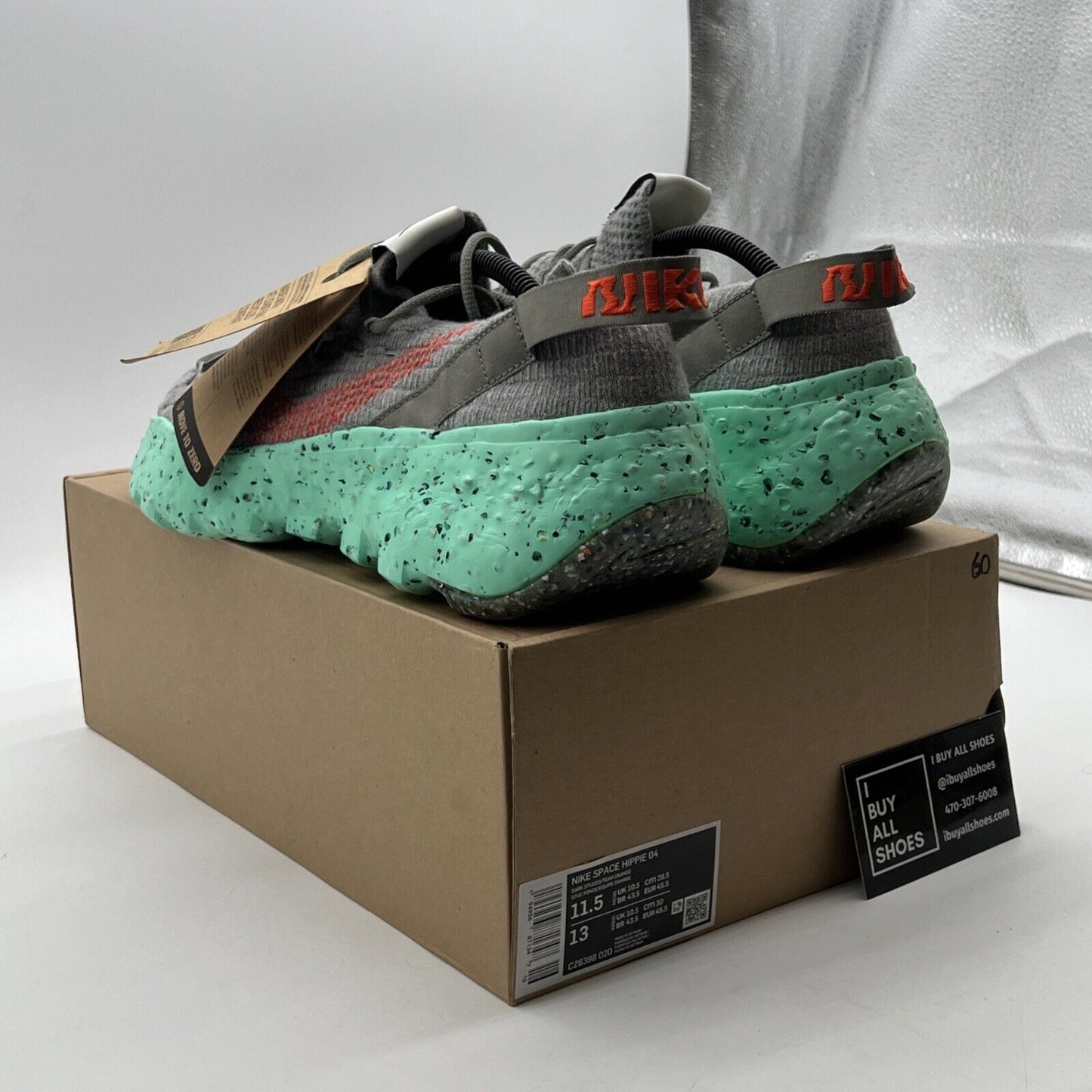 Size 11.5 - Nike Space Hippie 04 Green Glow (CZ6398-020)