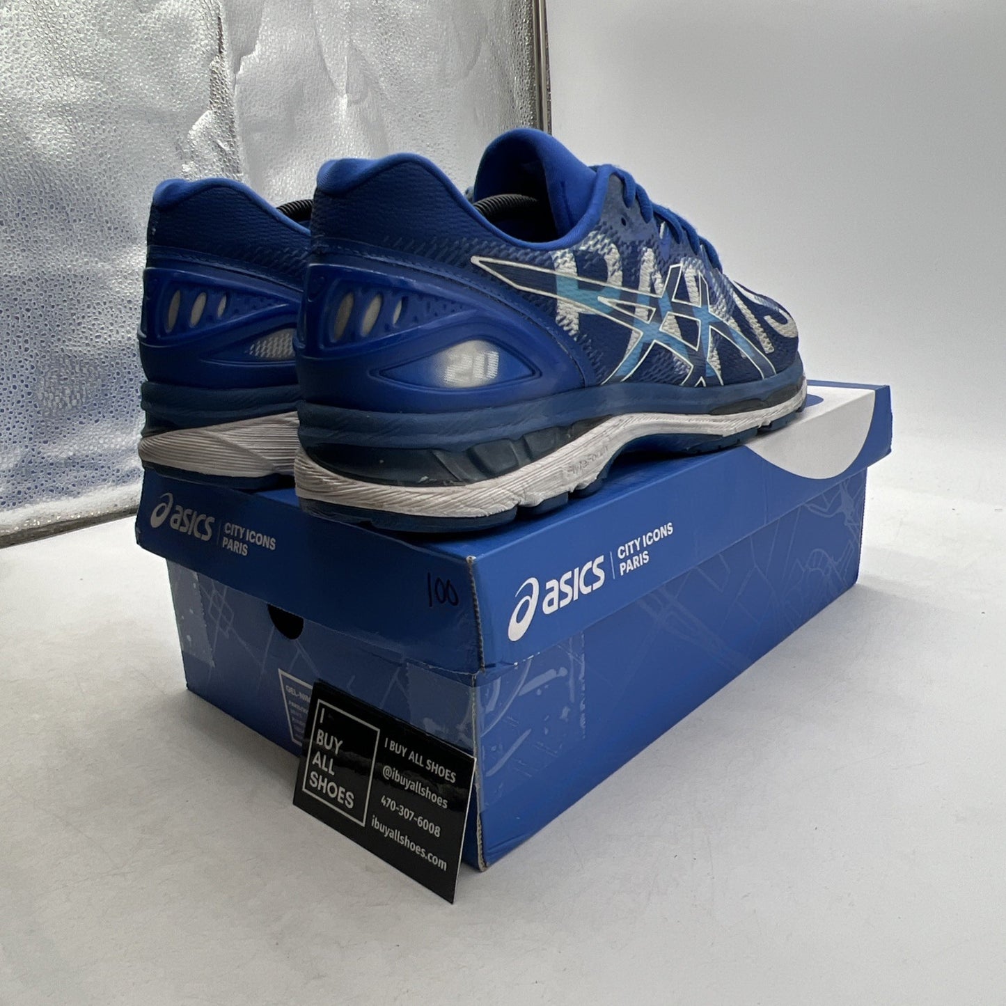 Size 11.5W - Asics Gel Nimbus 20 2018 Paris Marathon Running (T8B3N-4545)