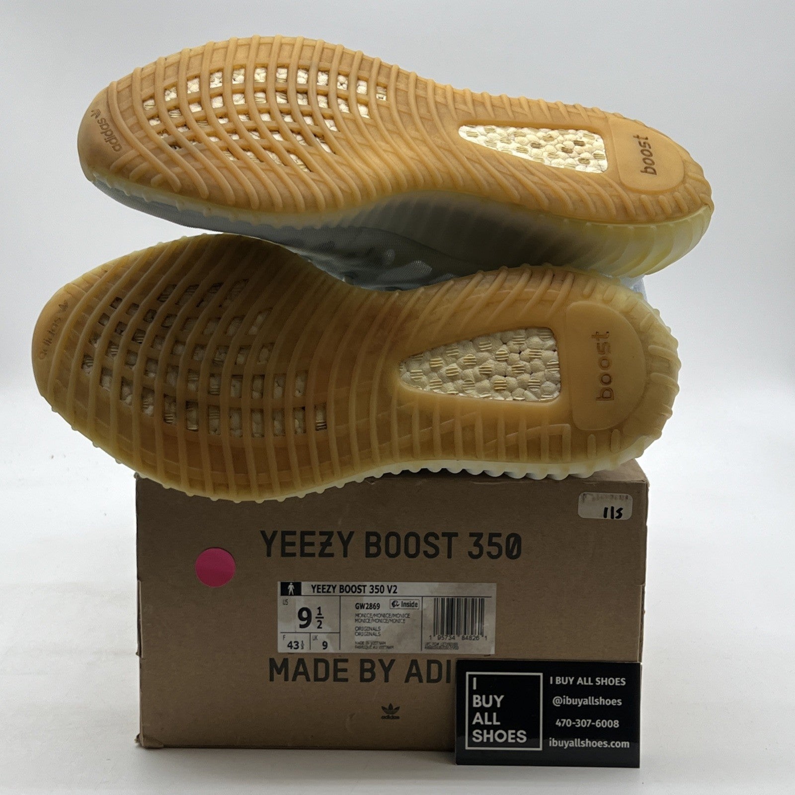 Size 9.5 - adidas Yeezy Boost 350 V2 Mono Ice (GW2869)