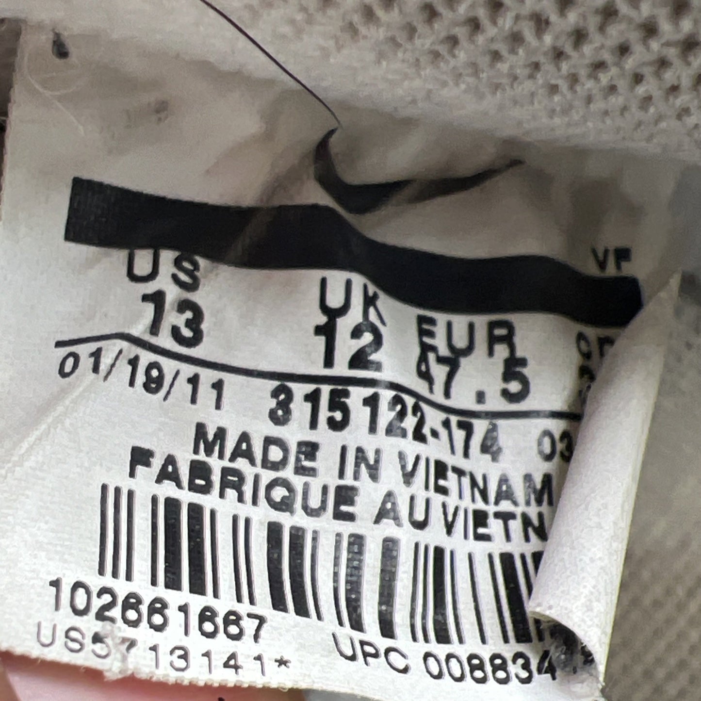 Size 13 - Nike Air Force 1 '07 White Green Black (315122-174)