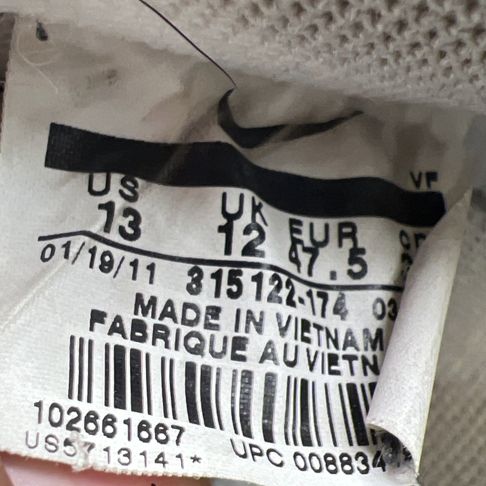 Size 13 - Nike Air Force 1 '07 White Green Black (315122-174)