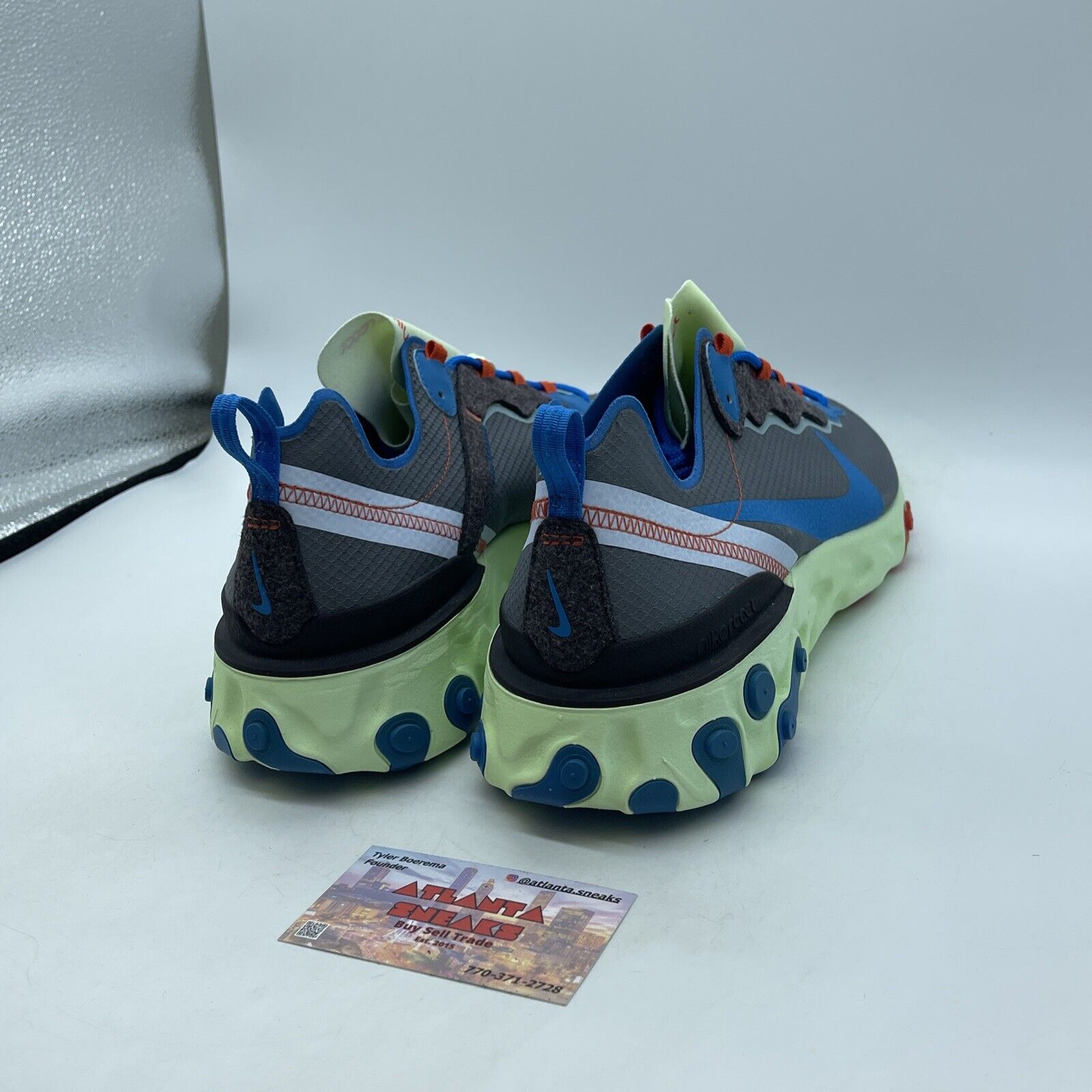 Size 13 - Nike React Element 55 SE Volt Stardust Grey Suede Leather (CT1142-700)