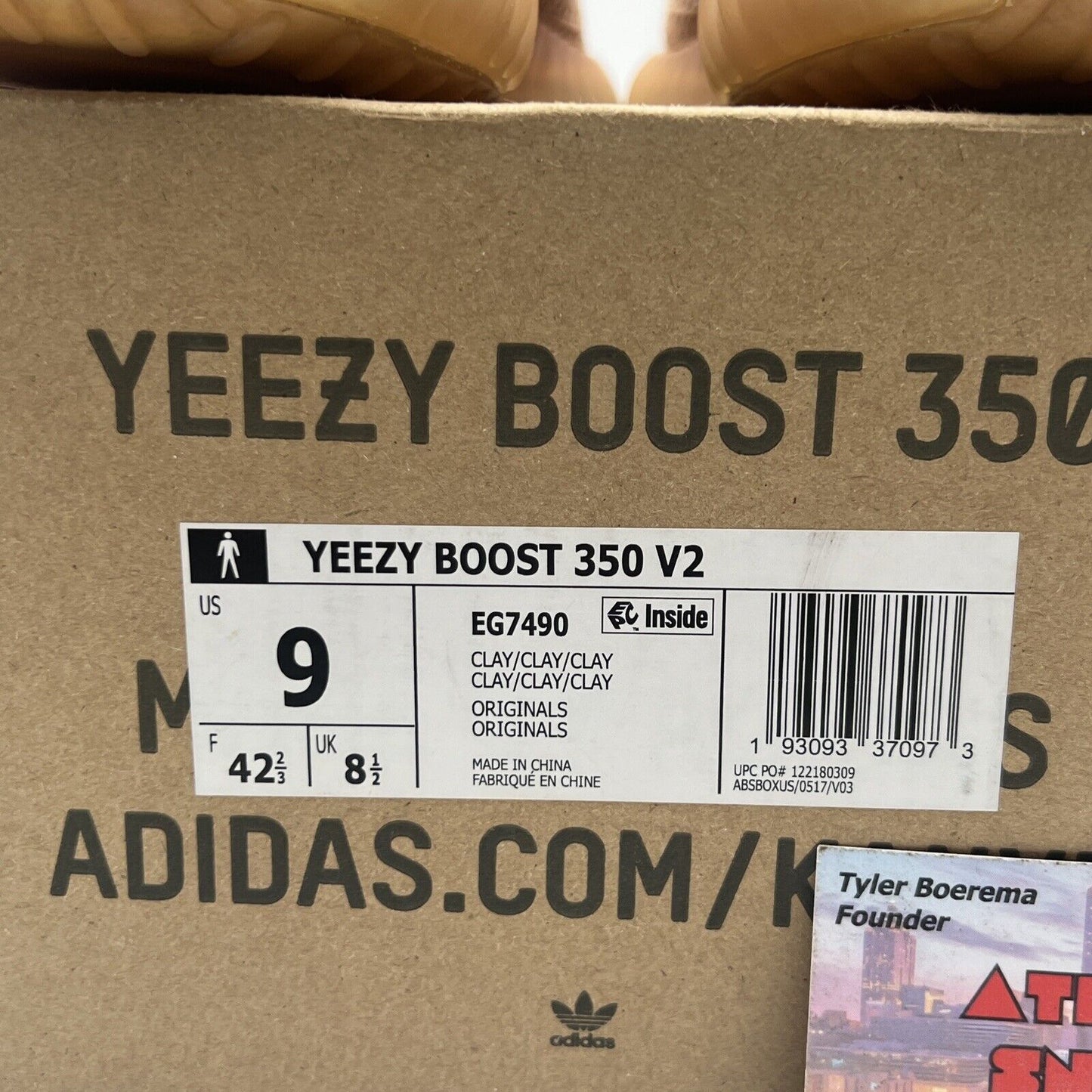 Size 9 - adidas Yeezy Boost 350 V2 Clay (EG7490)