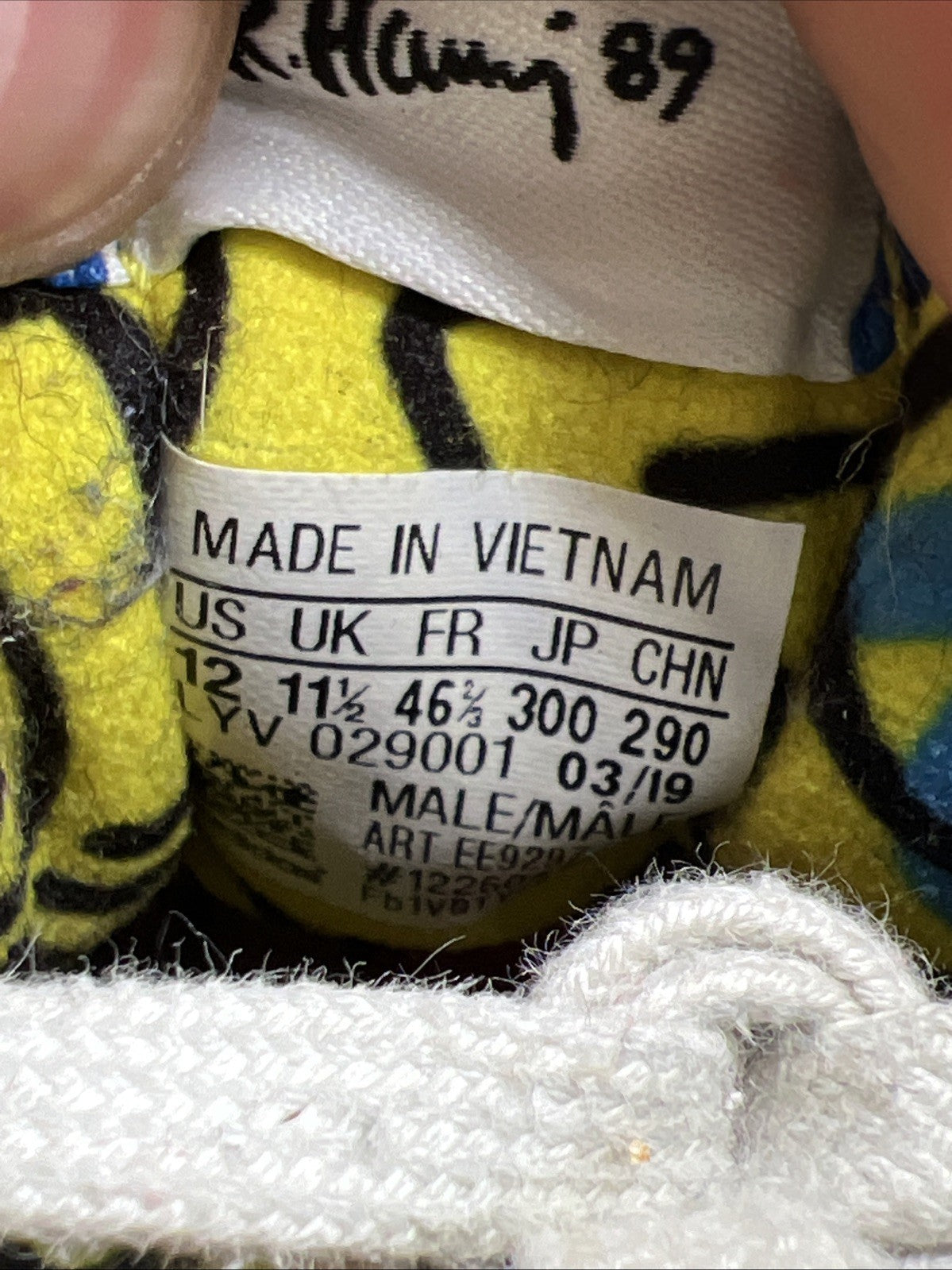 Size 12 - adidas Keith Haring x Nizza RF High Pop Art (EE9297)
