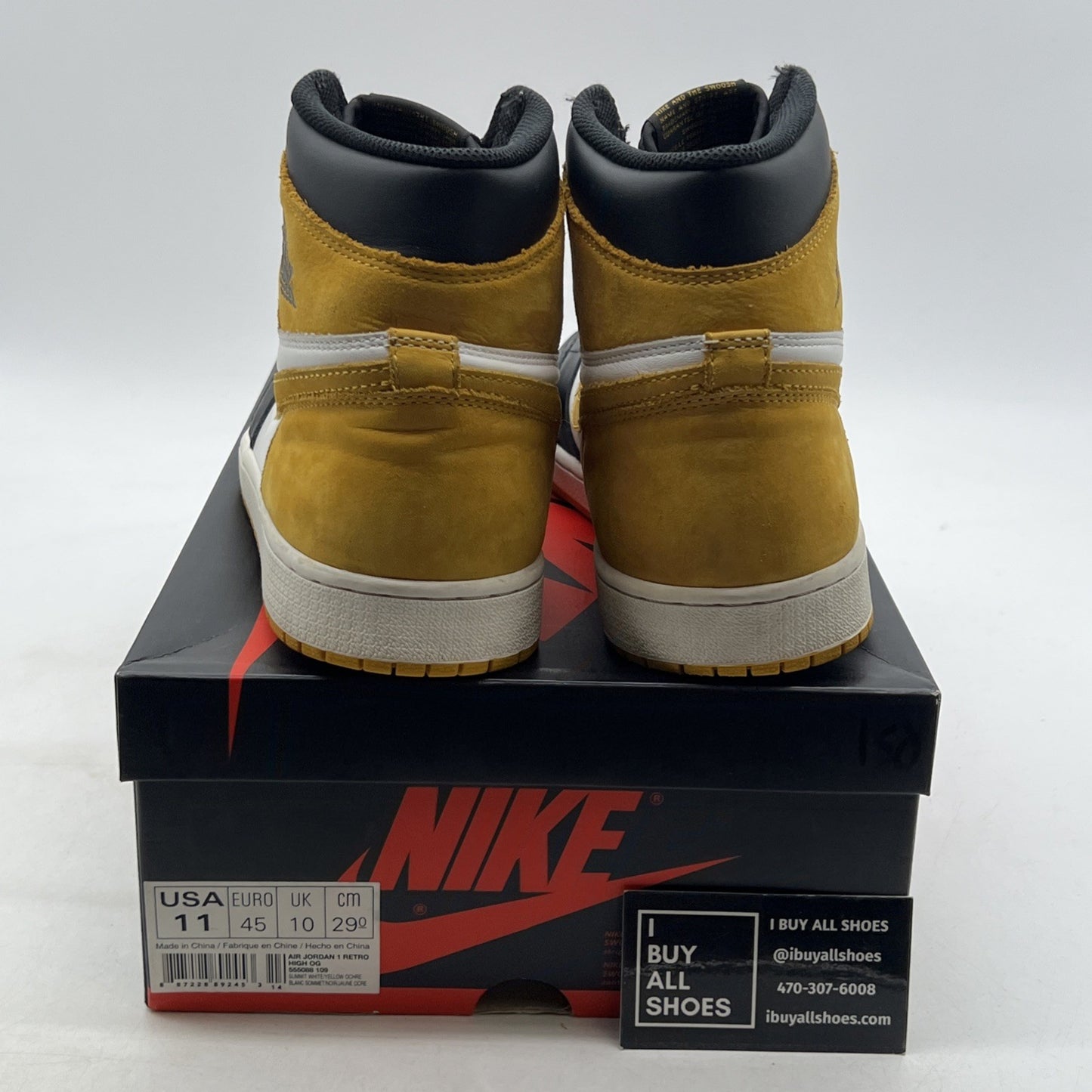 Size 11 - Air Jordan 1 Retro OG High Best Hand in the Game - Yellow Ochre