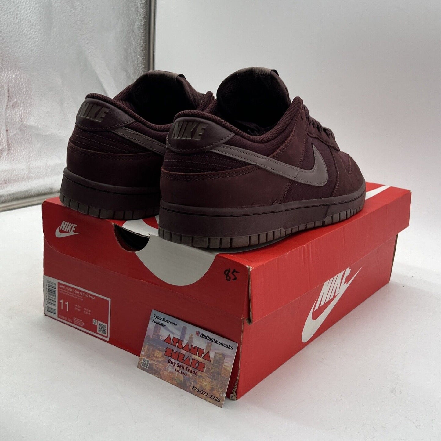 Size 11 - Nike Dunk Premium Low Burgundy Crush (FB8895-600)
