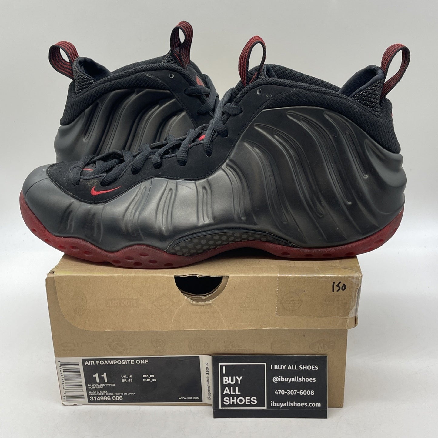 Size 11 - Nike Air Foamposite One 2010 Cough Drop (314996-006)