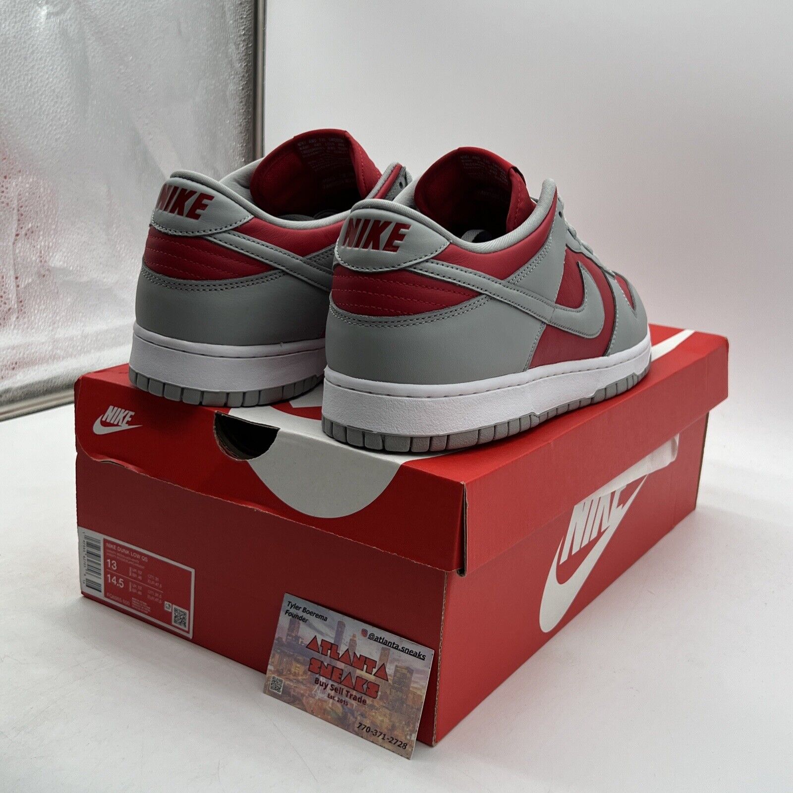 Size 13 - Nike Dunk CO.JP 2024 Low Ultraman Grey Red Leather White (FQ6965-600)