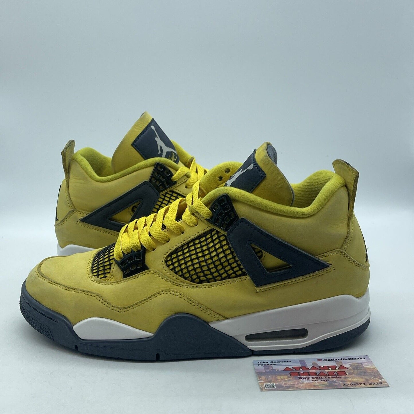 Size 10.5 - Jordan 4 Retro Mid Lightning Yellow Black White (CT8527-700)