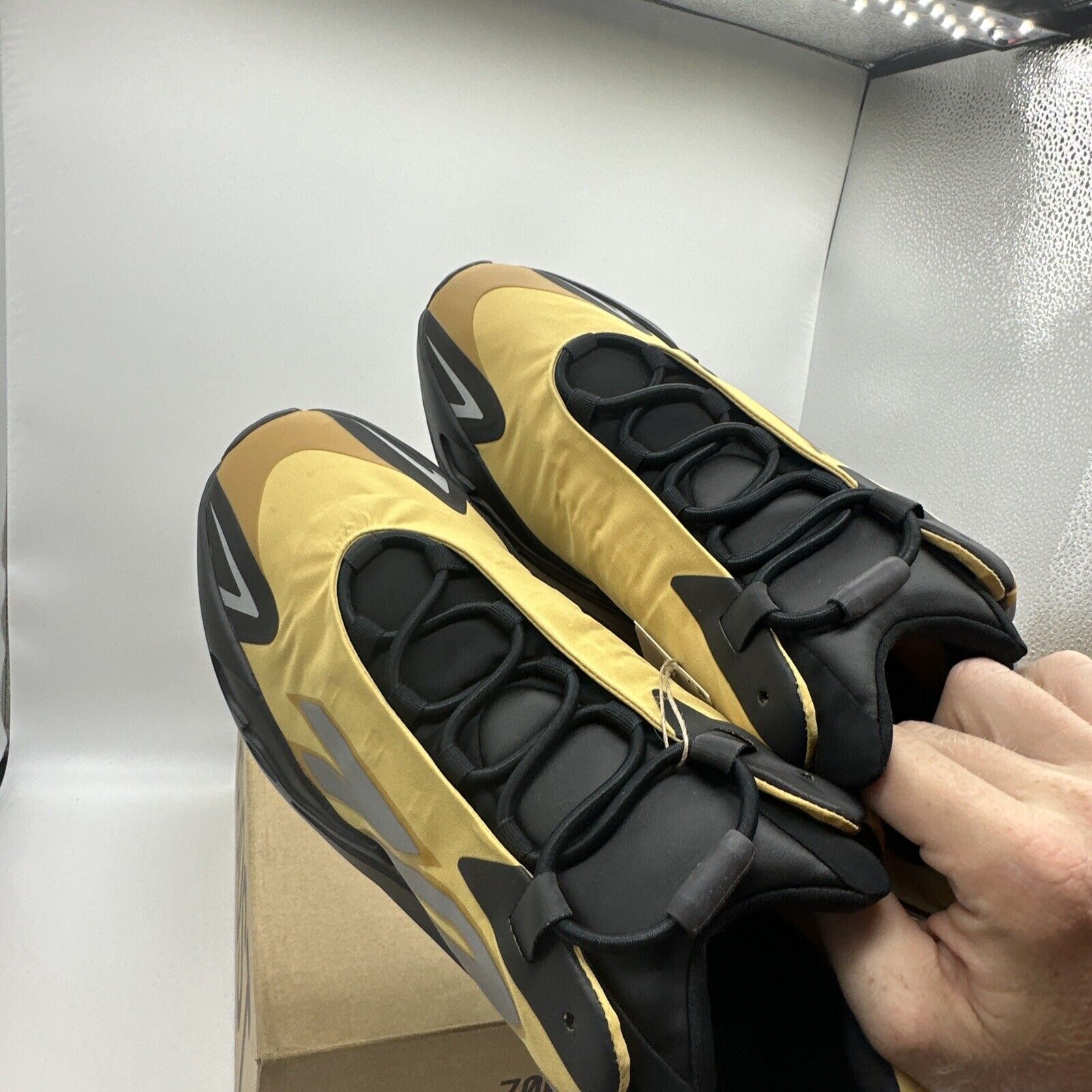 Size 13 - Yeezy Boost 700 MNVN Honey Flux Yellow Black Silver Reflective Nylon