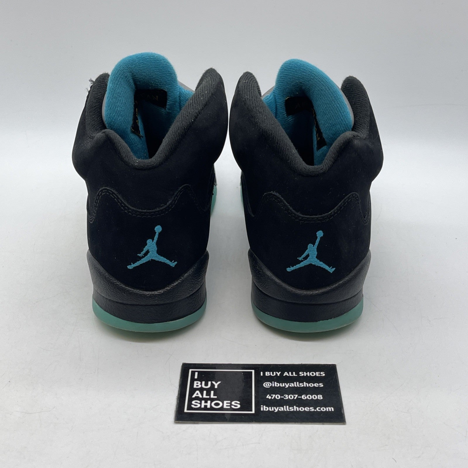 Size 6Y (GS) - Jordan 5 Retro Mid Aqua Black Yellow Suede (440888-047)
