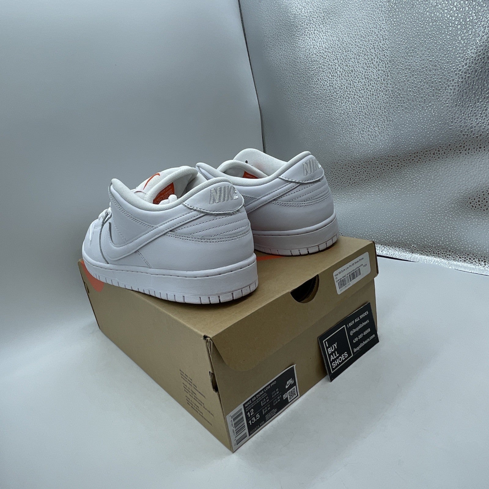 Size 12 - Nike SB Dunk Low Pro Triple White (FJ1674-100)