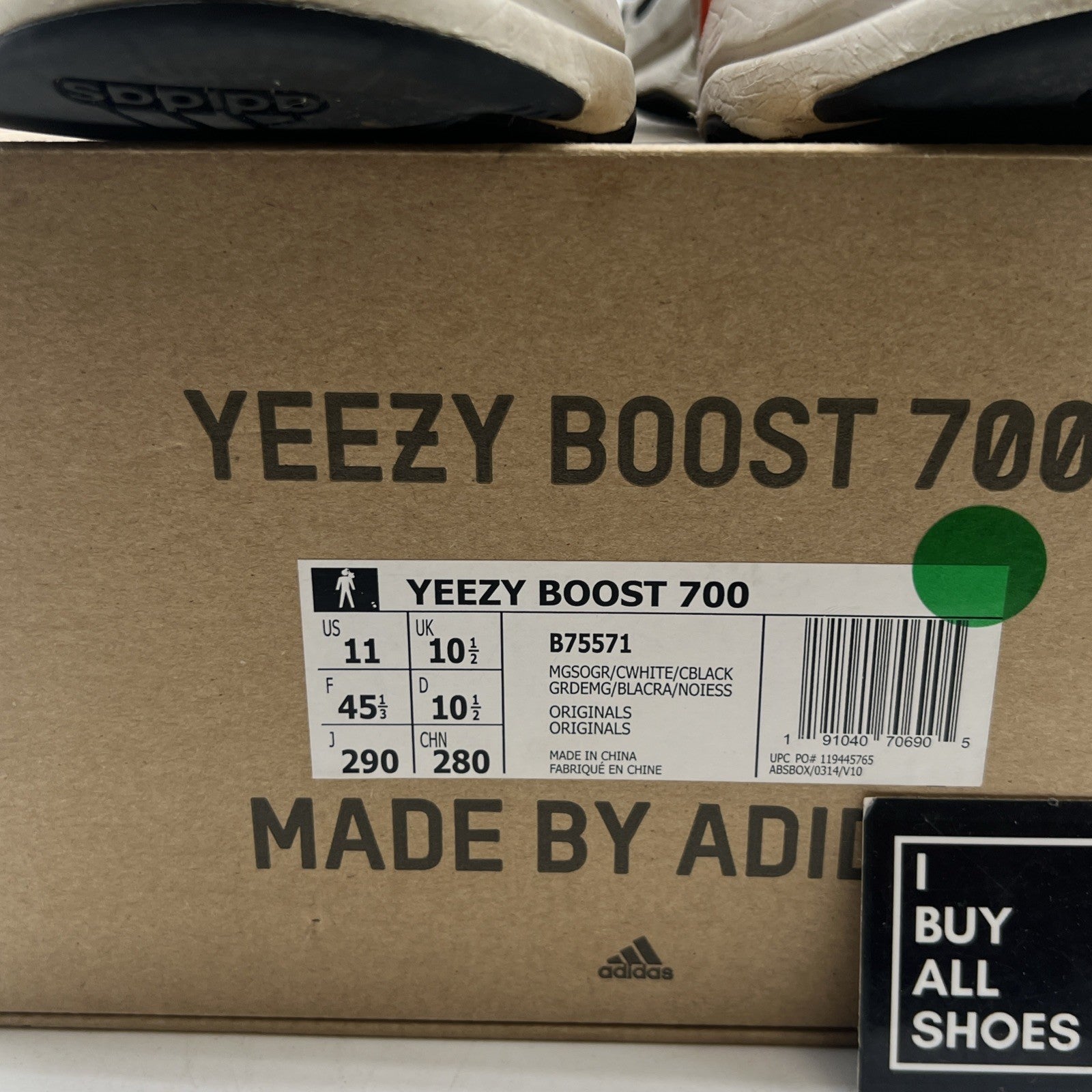 Size 11 - adidas Yeezy Boost 700 Low Wave Runner (B75571)