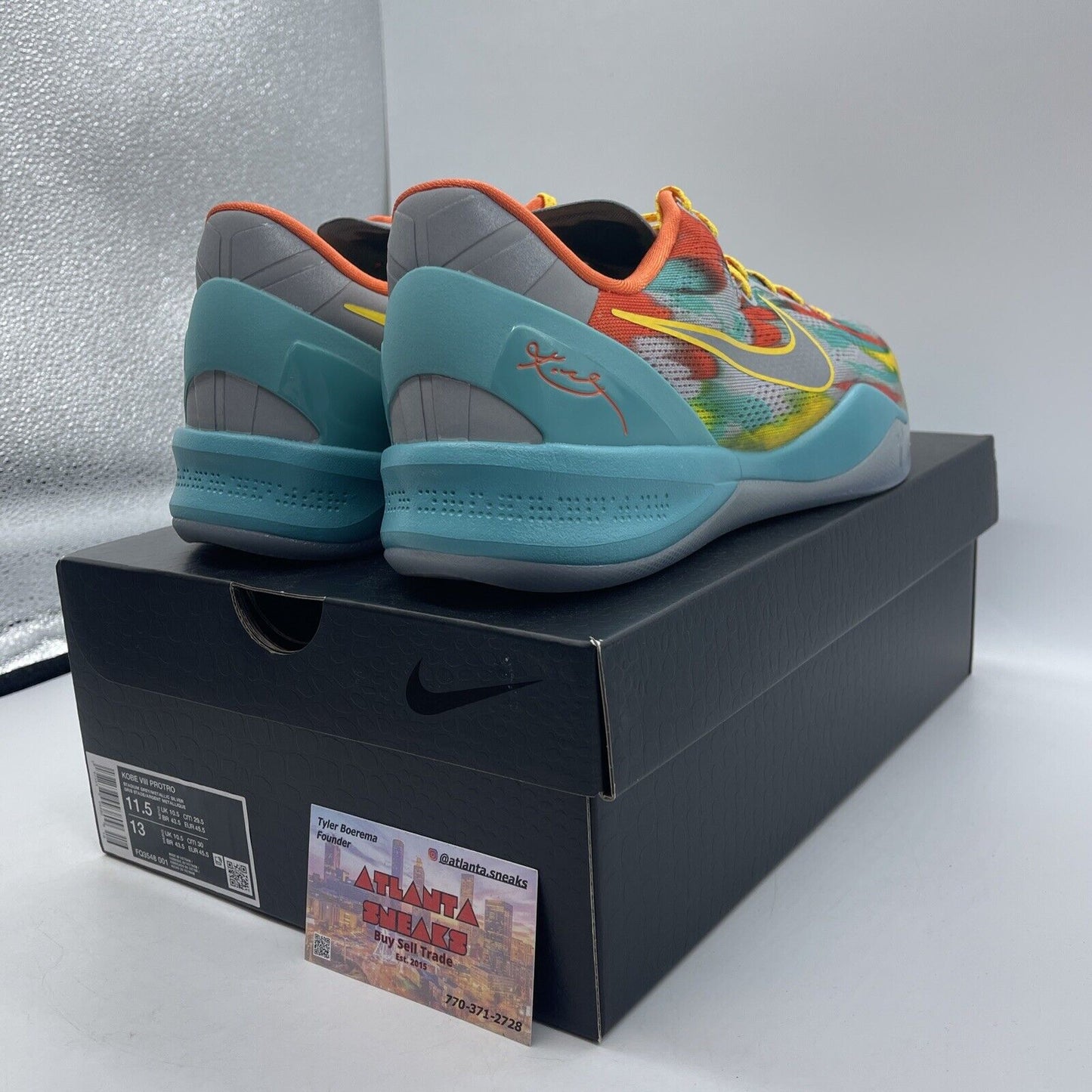 Size 11.5 - Nike Kobe 8 Protro 2024 Venice Beach Orange Blue (FQ3548-001)