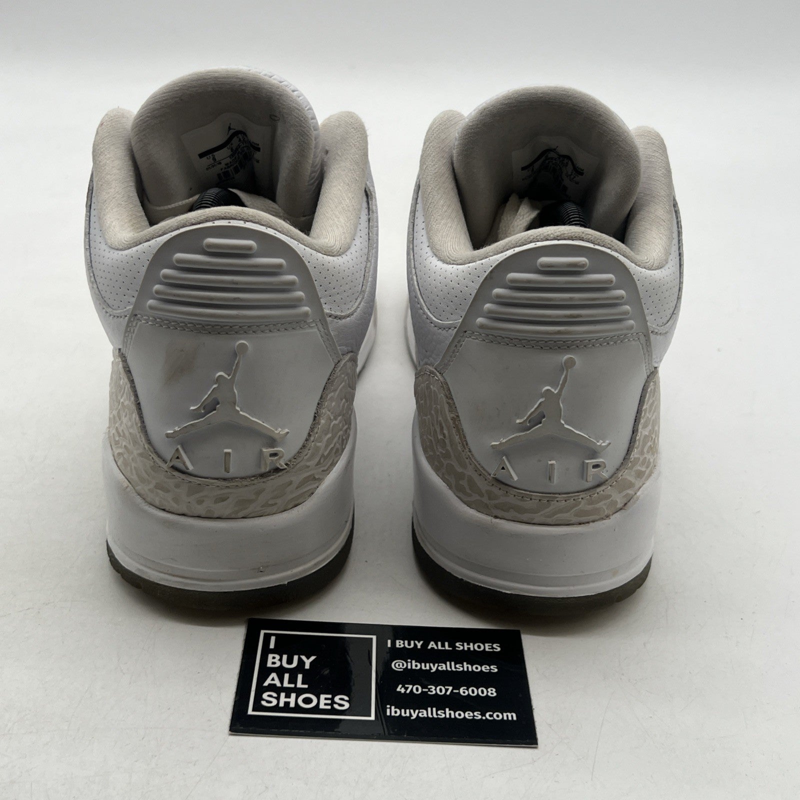 Size 9 - Air Jordan 3 Retro Triple White (136064-111)
