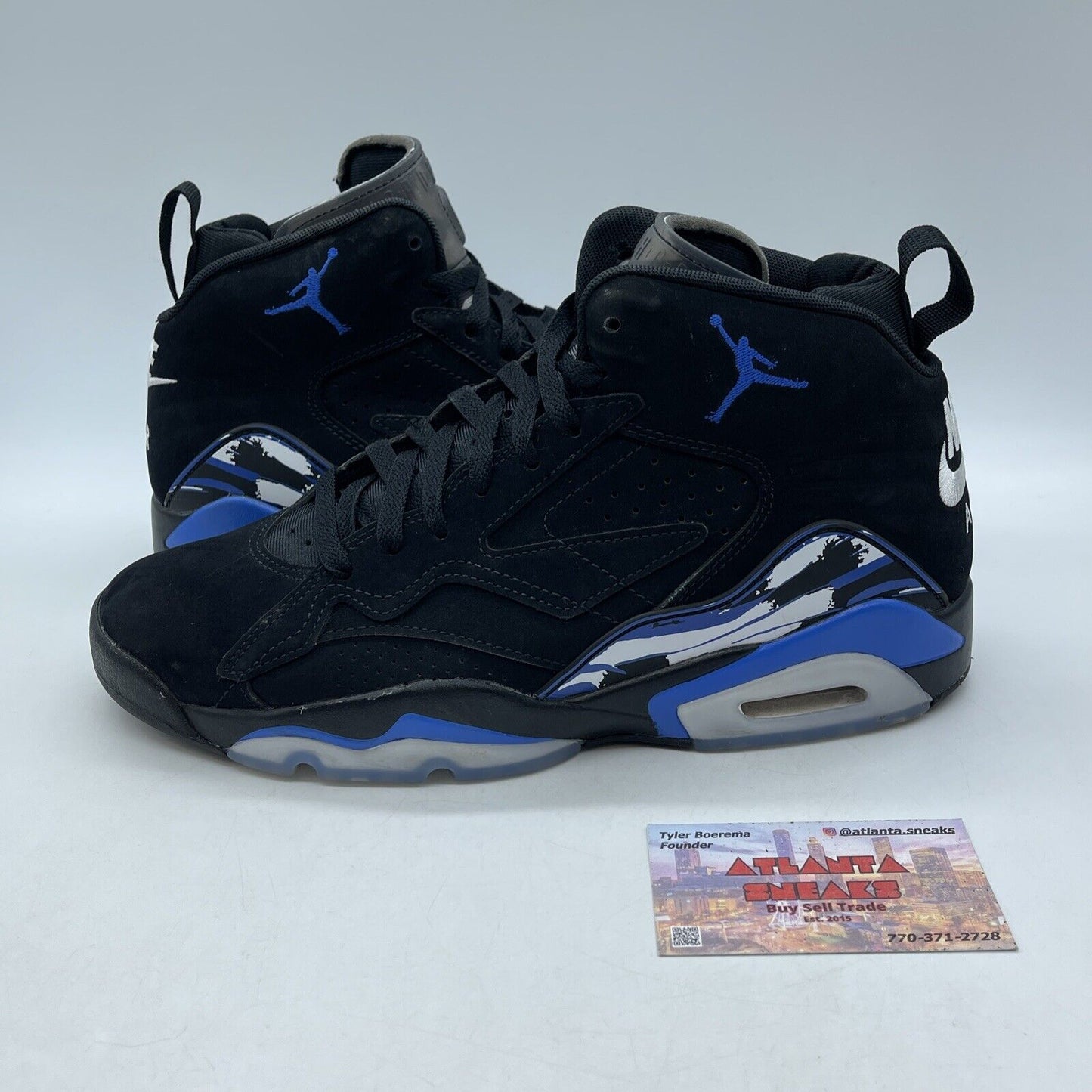 Size 9 - Jordan MVP Black Royal Blue White Leather Back Suede (DZ4475-041)