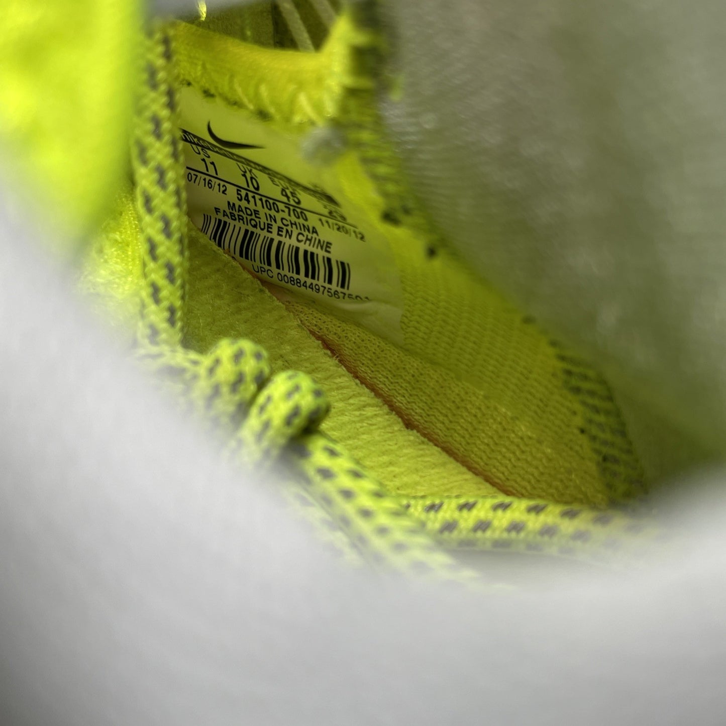Size 11 - Nike LeBron 10 Volt Grey Leather  (541100-700)