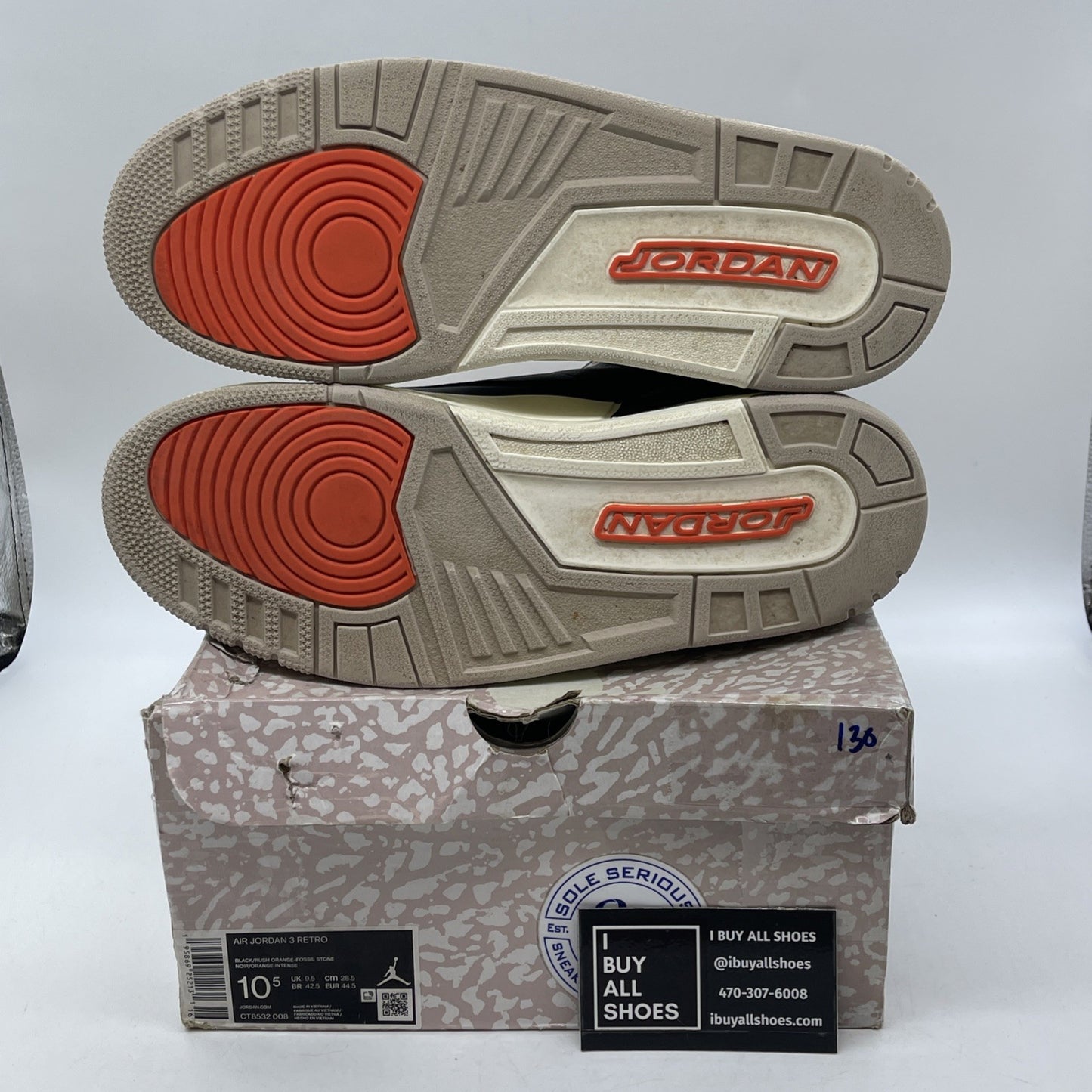 Size 10.5 - Jordan 3 Retro Mid Desert Elephant Black Brown Suede (CT8532-008)
