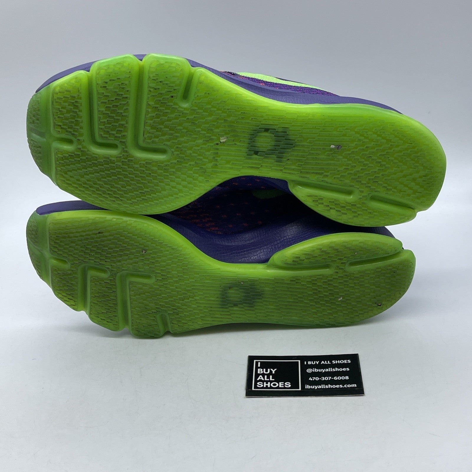 Size 12 - Nike KD 8 Suit Purple Green Suede  (749375-535)